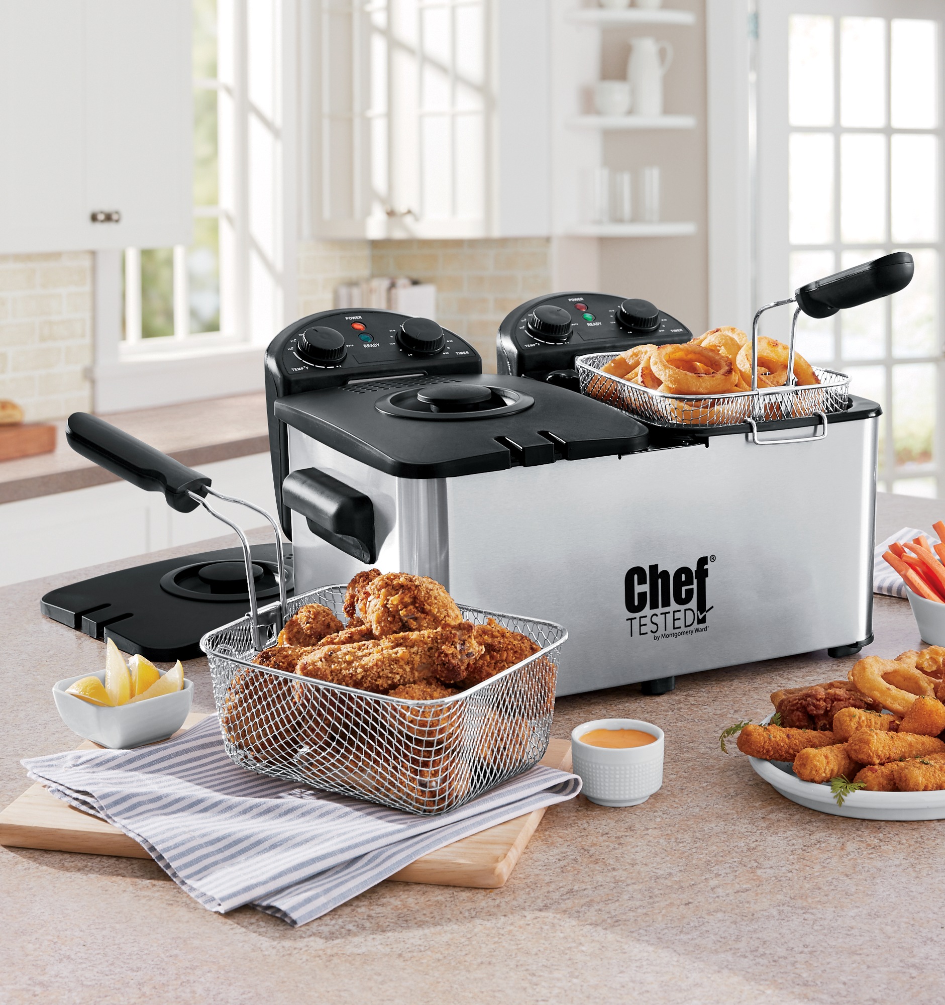 Chef Tested Double Tank Deep Fryer by Wards 4 Chef Tested Double Tank Deep Fryer by Wards