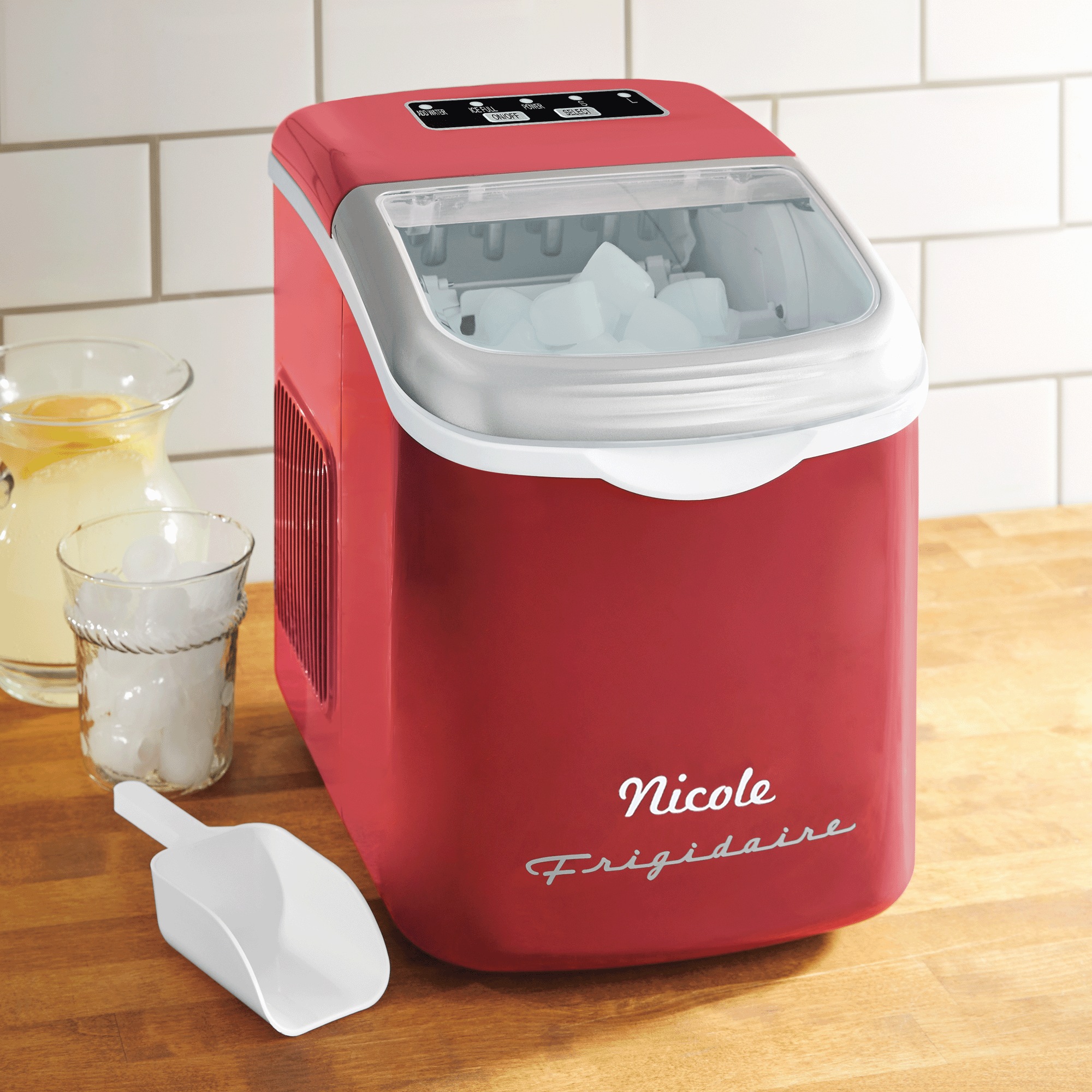 Frigidaire Personalized Retro 26-lb. Ice Maker 8 Frigidaire Personalized Retro 26-lb. Ice Maker