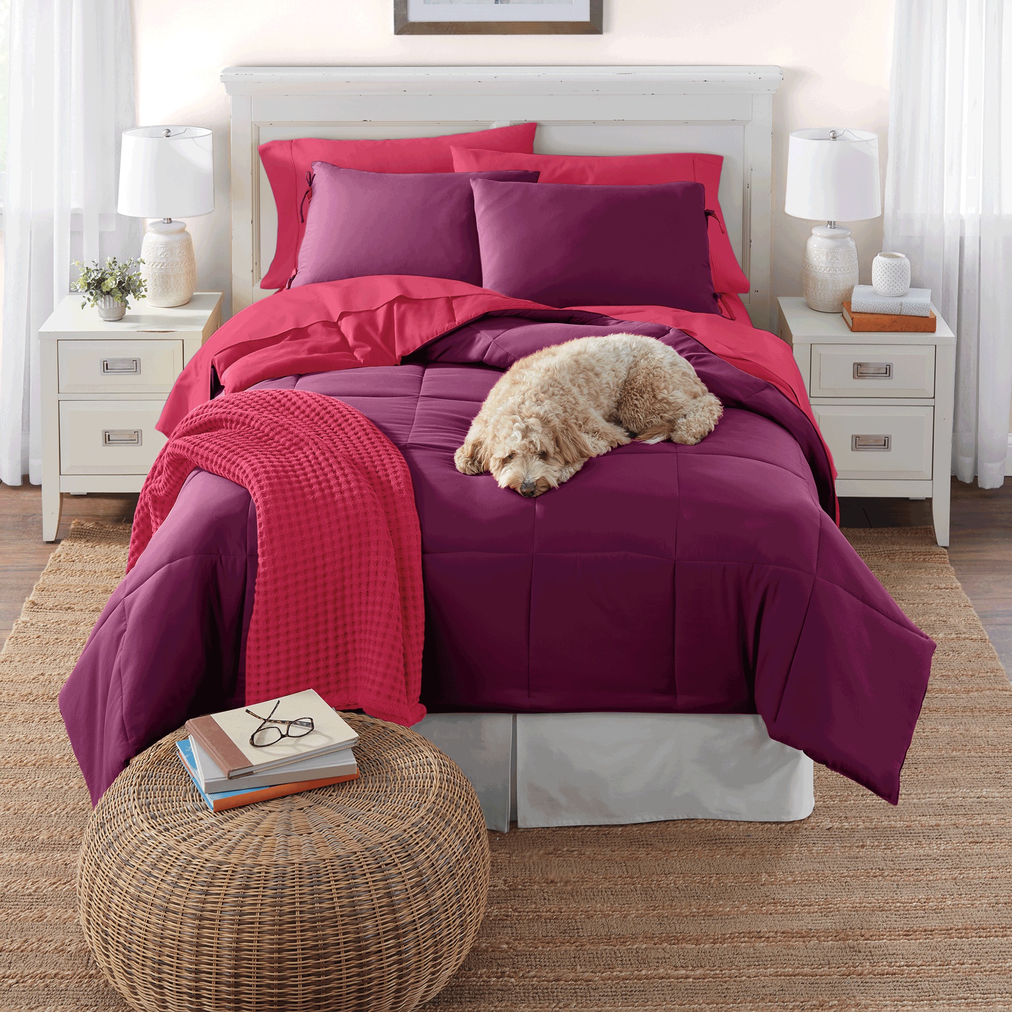 Color Connection Reversible Down-Alternative Comforter Set