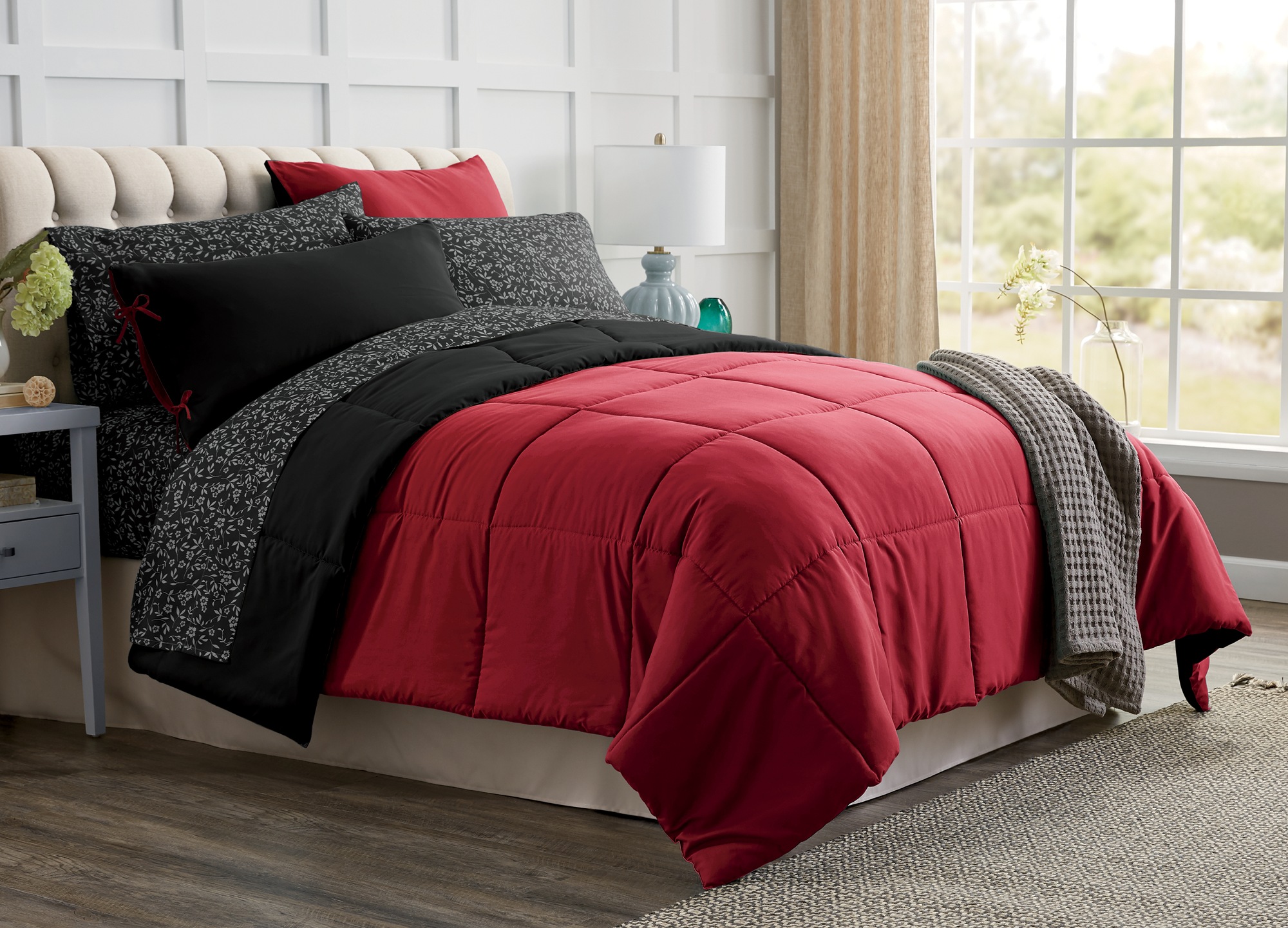 Color Connection Reversible Down-Alternative Comforter Set