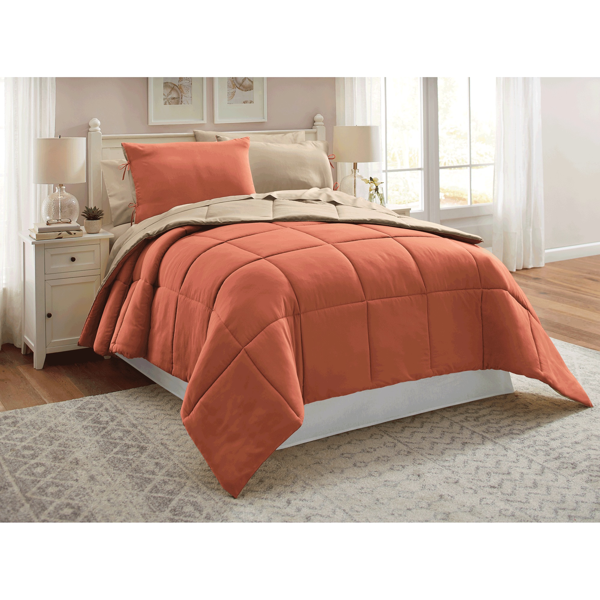 Color Connection Reversible Down-Alternative Comforter Set