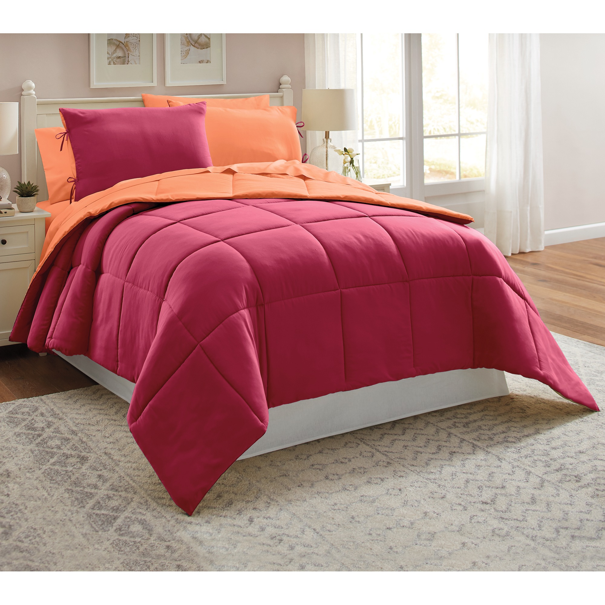 Color Connection Reversible Down-Alternative Comforter Set