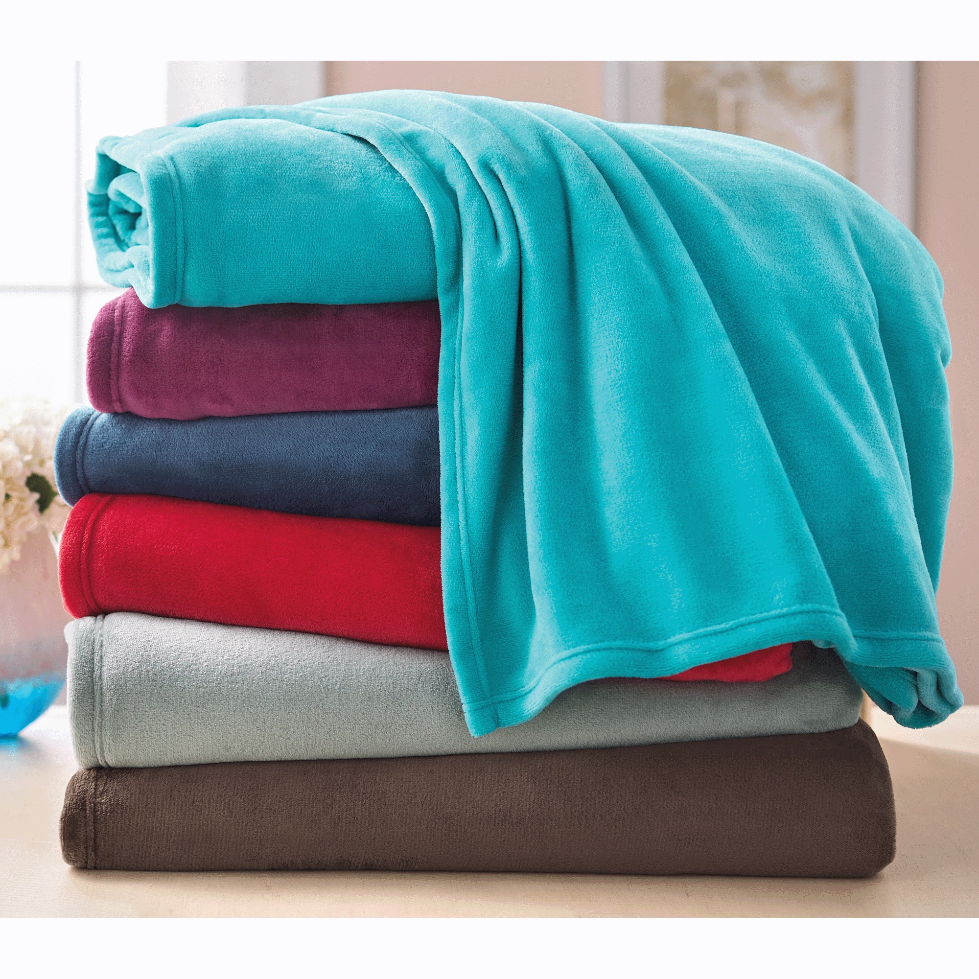 Color Connection Microplush Fleece Blanket 1 Color Connection Microplush Fleece Blanket