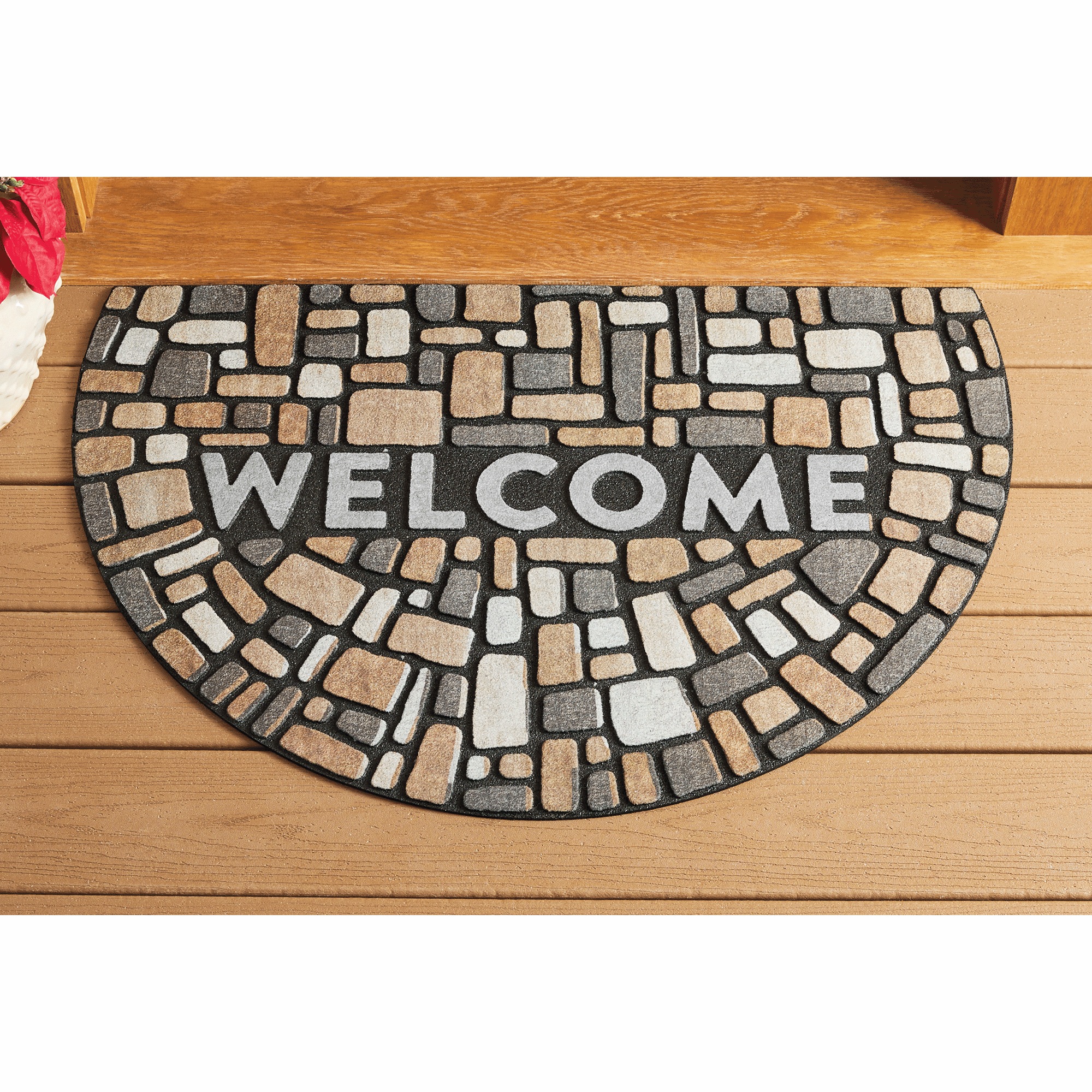 Mosaic Rounded Indoor/Outdoor Doormat - 23 x 35