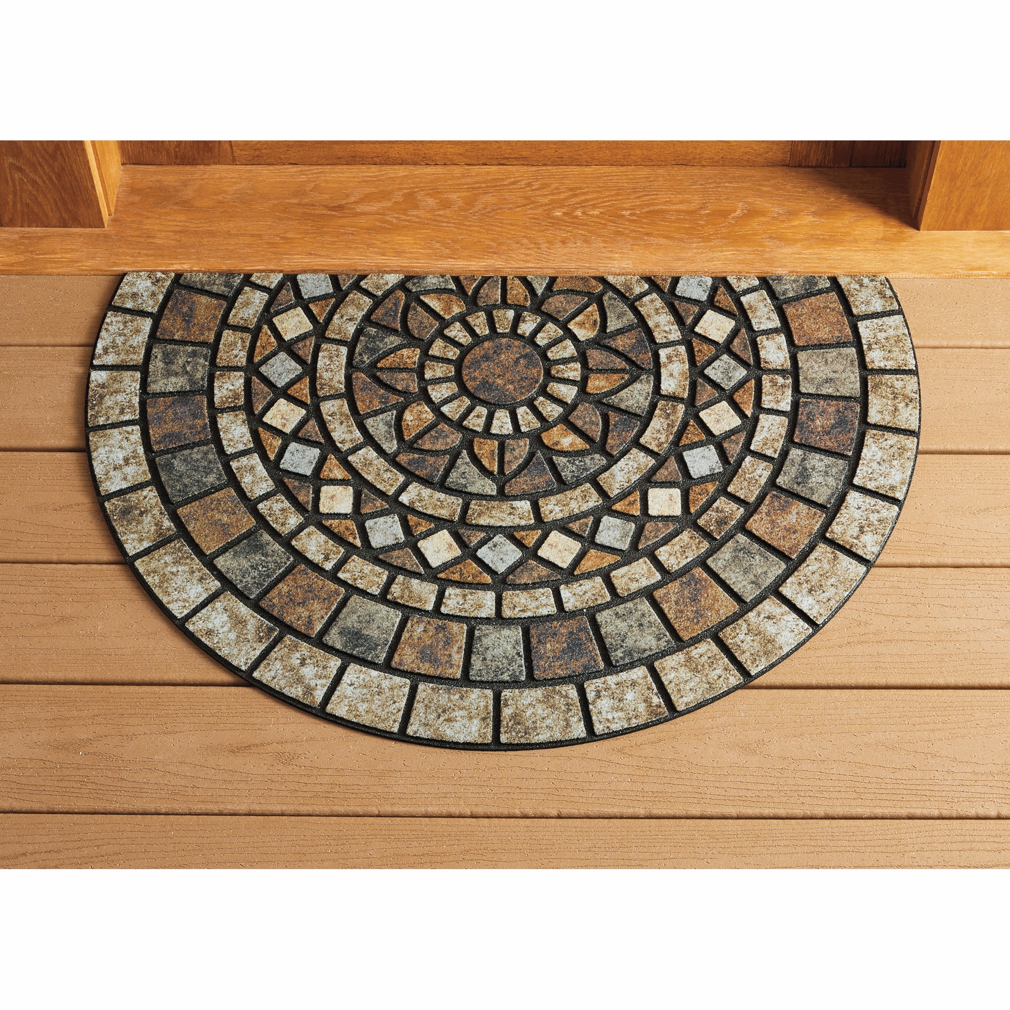 Mosaic Rounded Indoor/Outdoor Doormat - 23 x 35