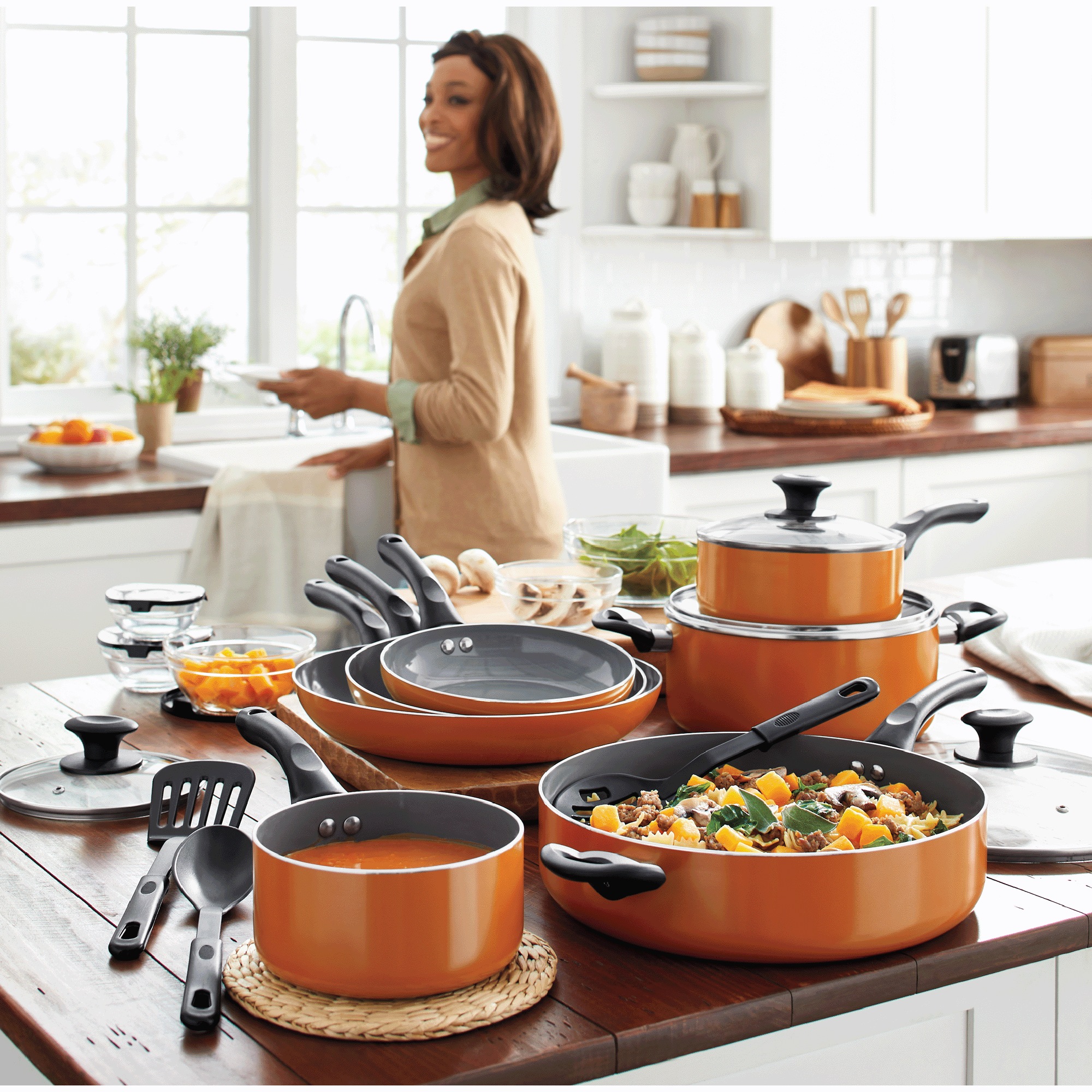 Ginny's 24-Piece Nonstick Kitchen Essentials Cookware Set 1 Ginny's 24-Piece Nonstick Kitchen Essentials Cookware Set