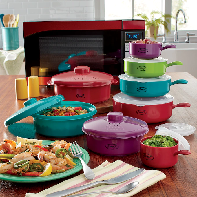 Ginny's 16-Piece Assorted Microwave Cookware 1 Ginny's 16-Piece Assorted Microwave Cookware