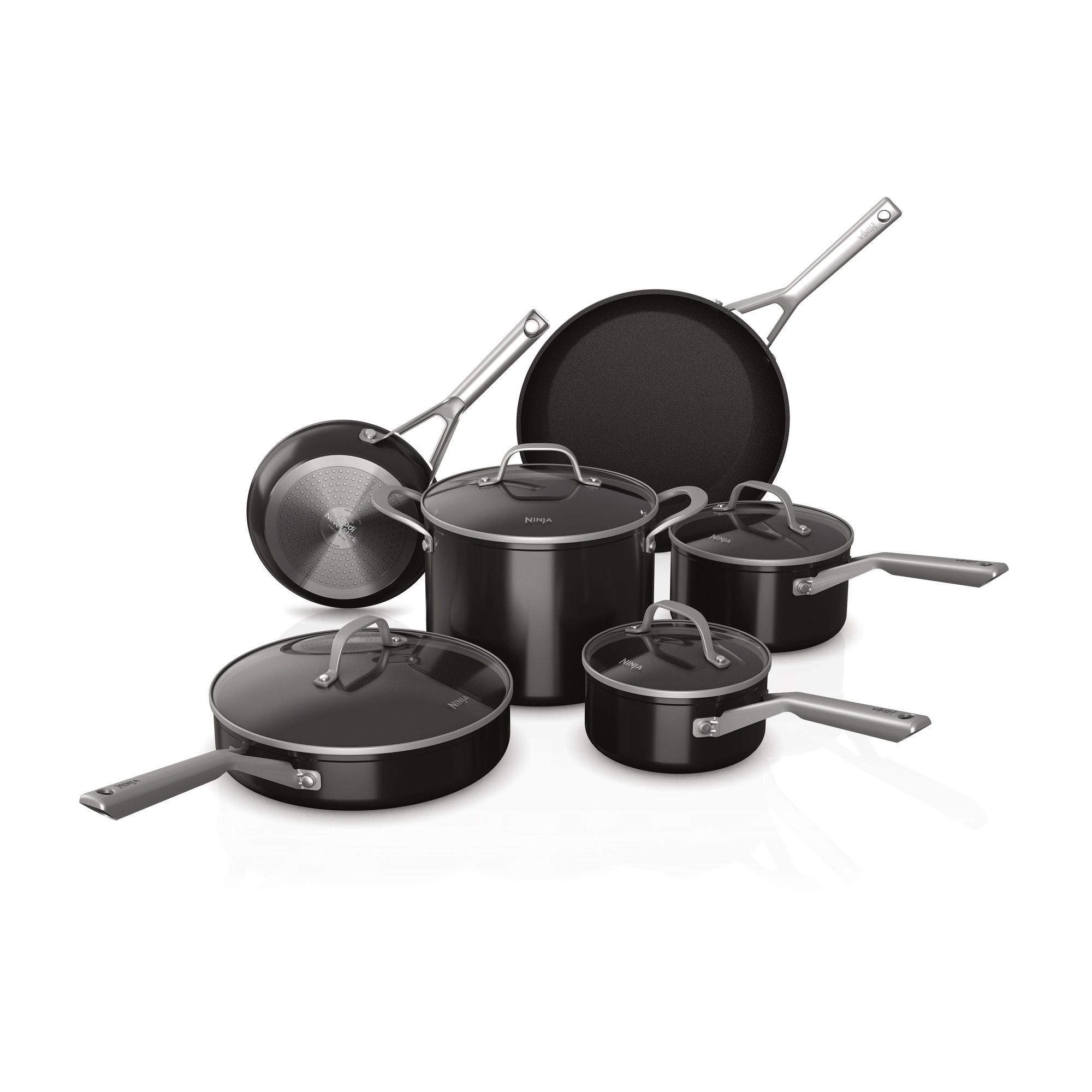 Ninja Foodi Neverstick 10-Piece Cookware Set 1 Ninja Foodi Neverstick 10-Piece Cookware Set
