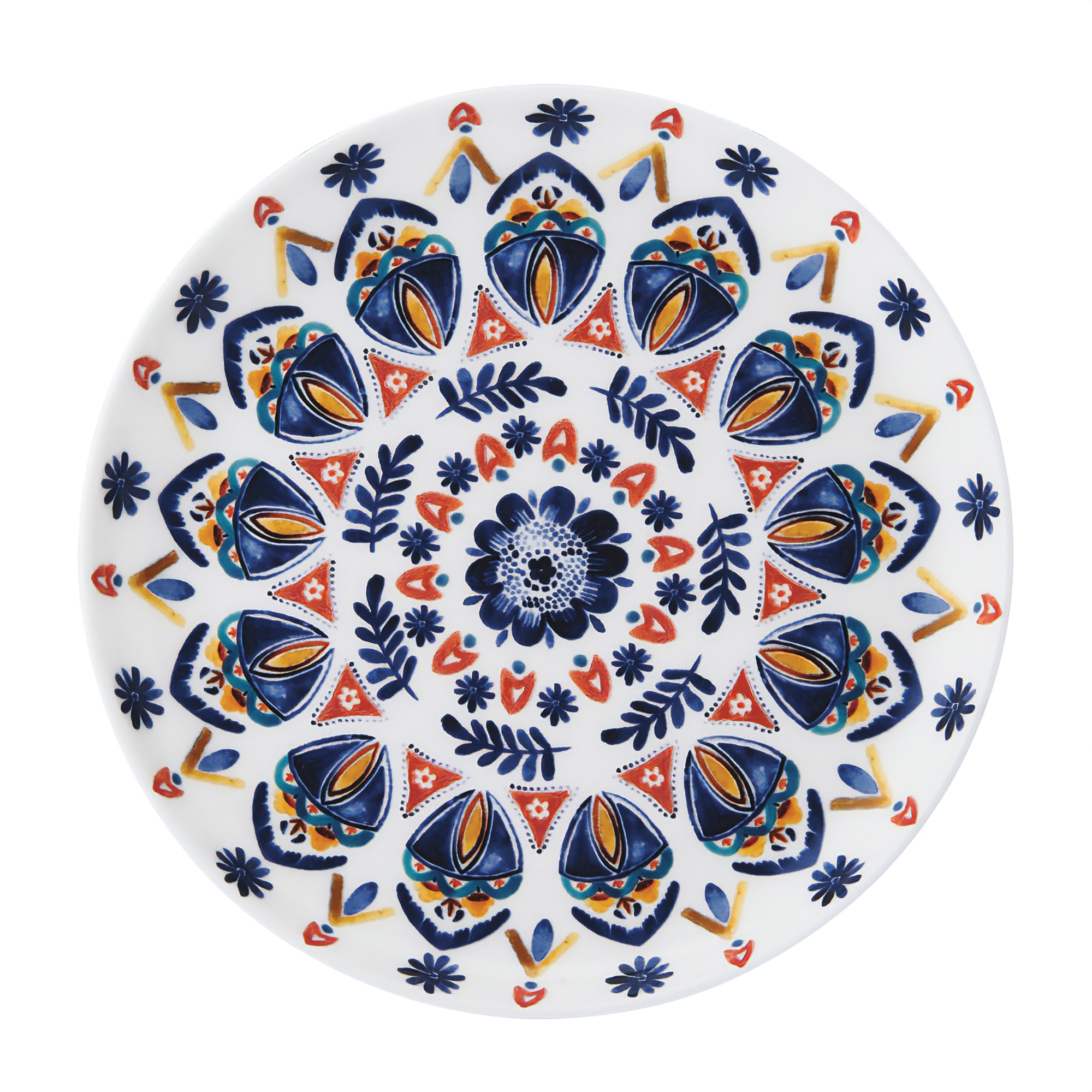 Set of 4 Mikasa Painted Medallion Appetizer Plates 3 Set of 4 Mikasa Painted Medallion Appetizer Plates