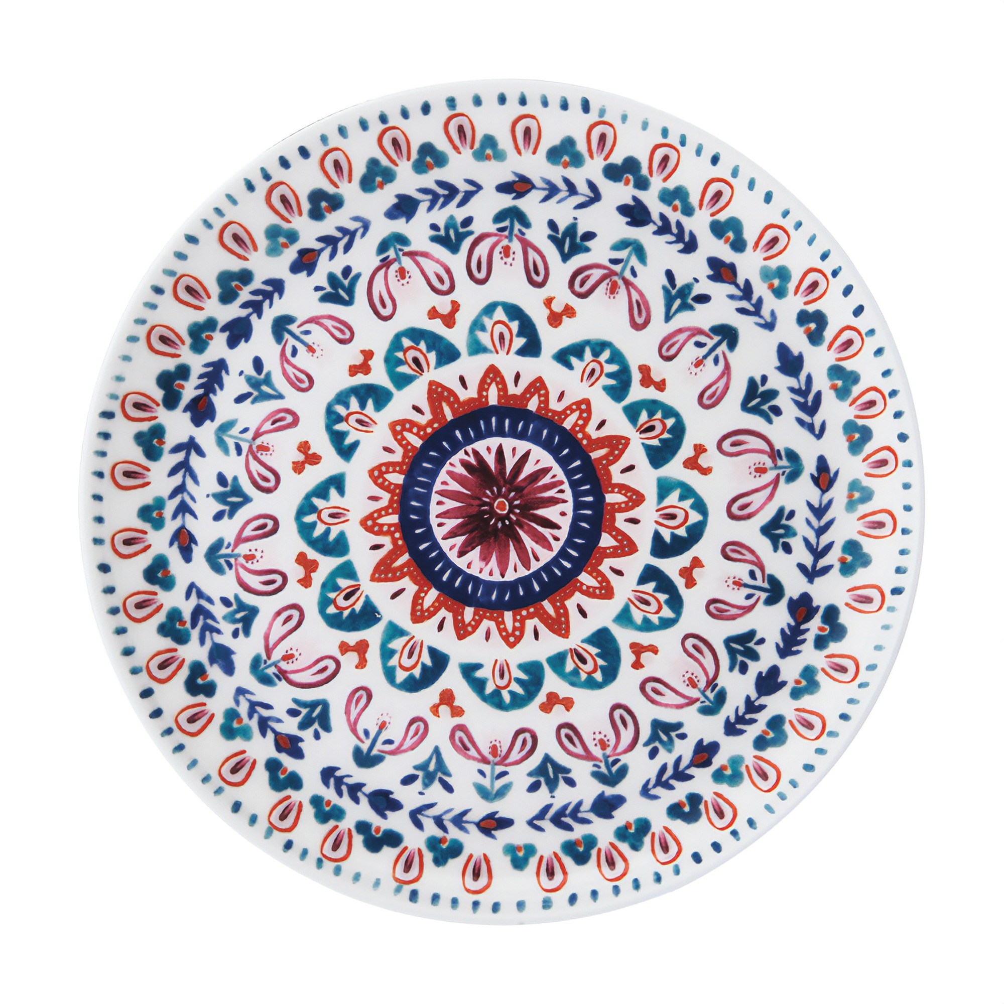 Set of 4 Mikasa Painted Medallion Appetizer Plates 4 Set of 4 Mikasa Painted Medallion Appetizer Plates