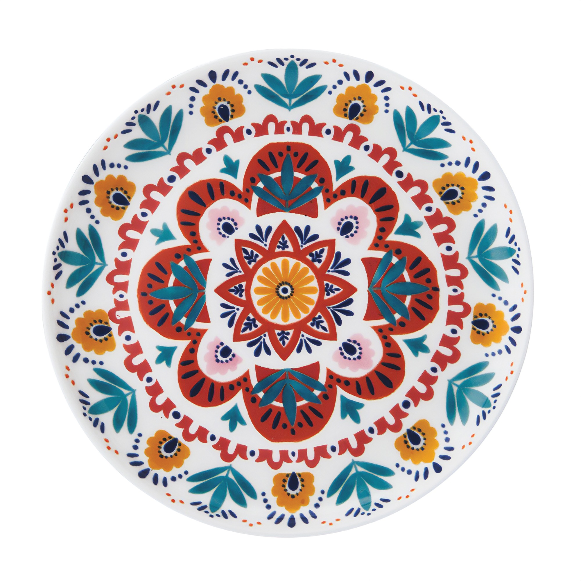 Set of 4 Mikasa Painted Medallion Appetizer Plates 5 Set of 4 Mikasa Painted Medallion Appetizer Plates