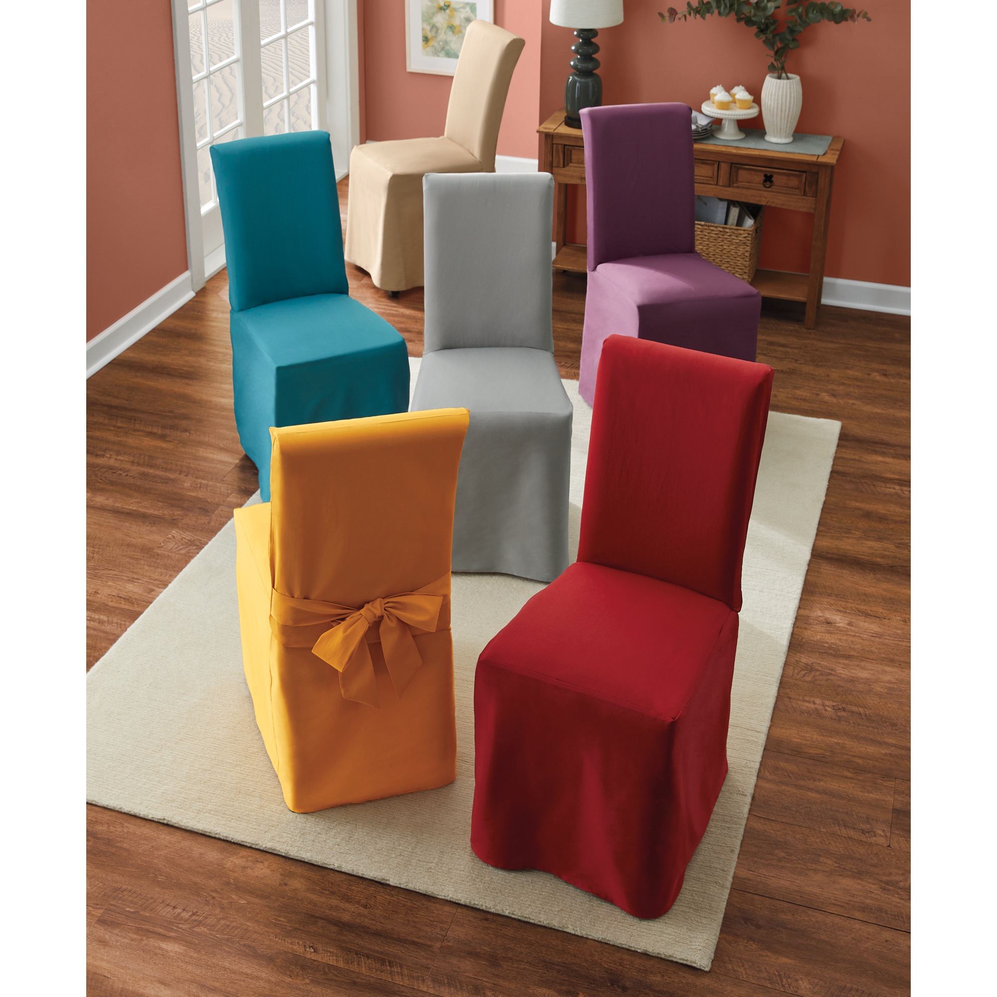 Color Connection Window Treatments, Chair Cushion and Chair Cover