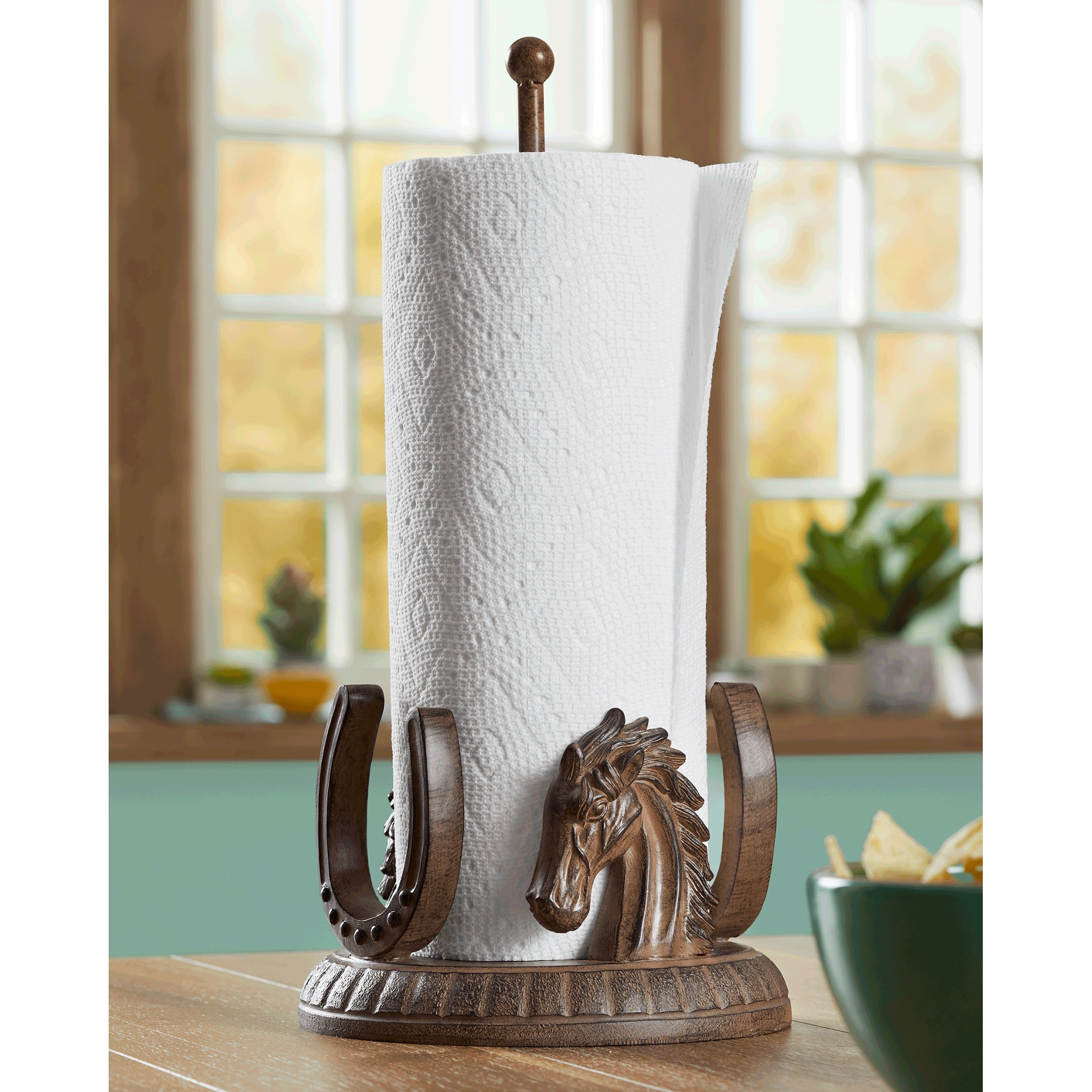 Horseshoe Paper Towel Holder 2 Horseshoe Paper Towel Holder