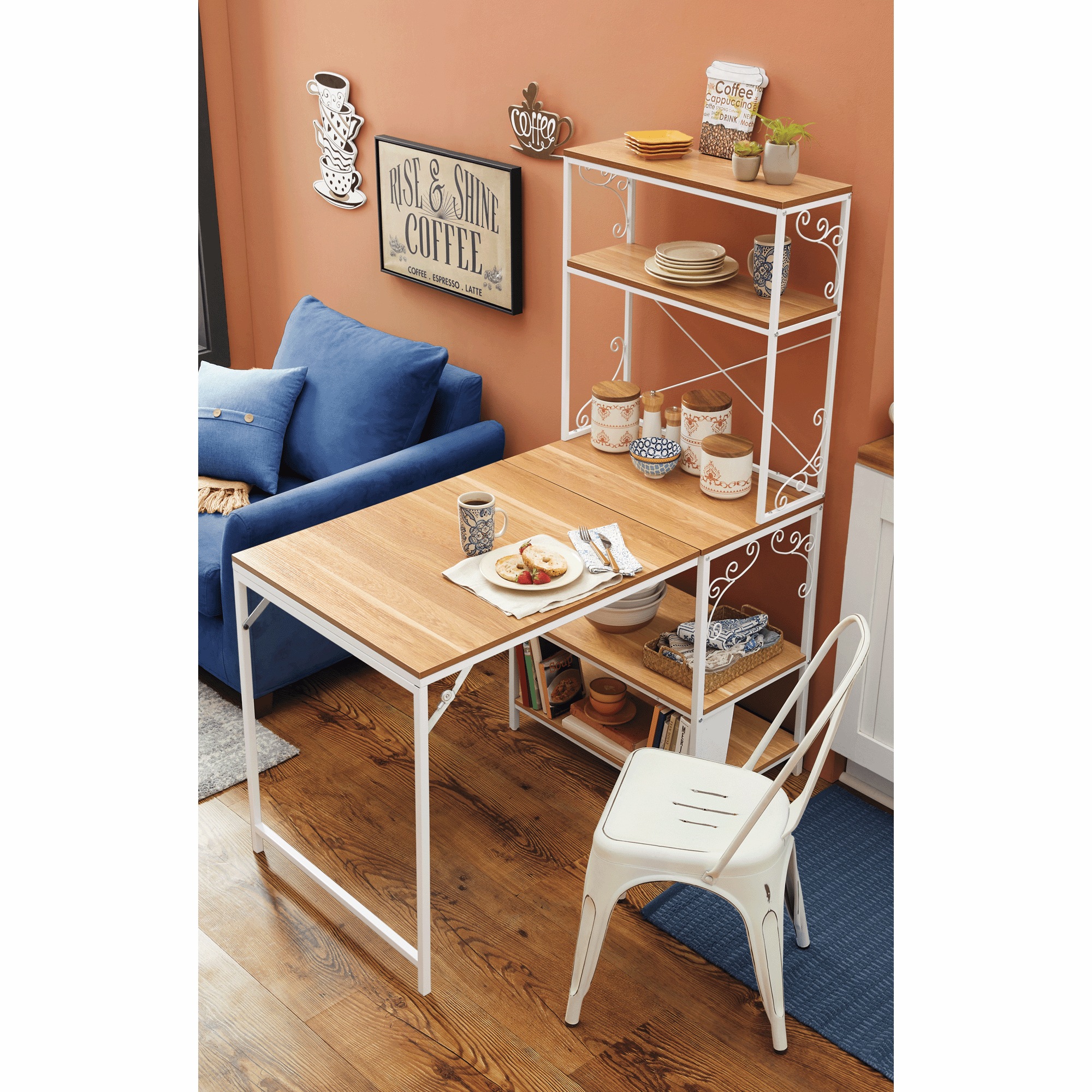 Bakster Shelves with Foldout Table