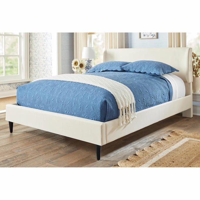 Laguna Queen-Sized Upholstered Platform Bed