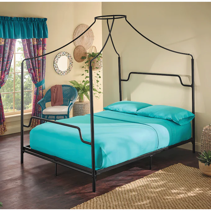 Boho Canopy Queen-Sized Bed