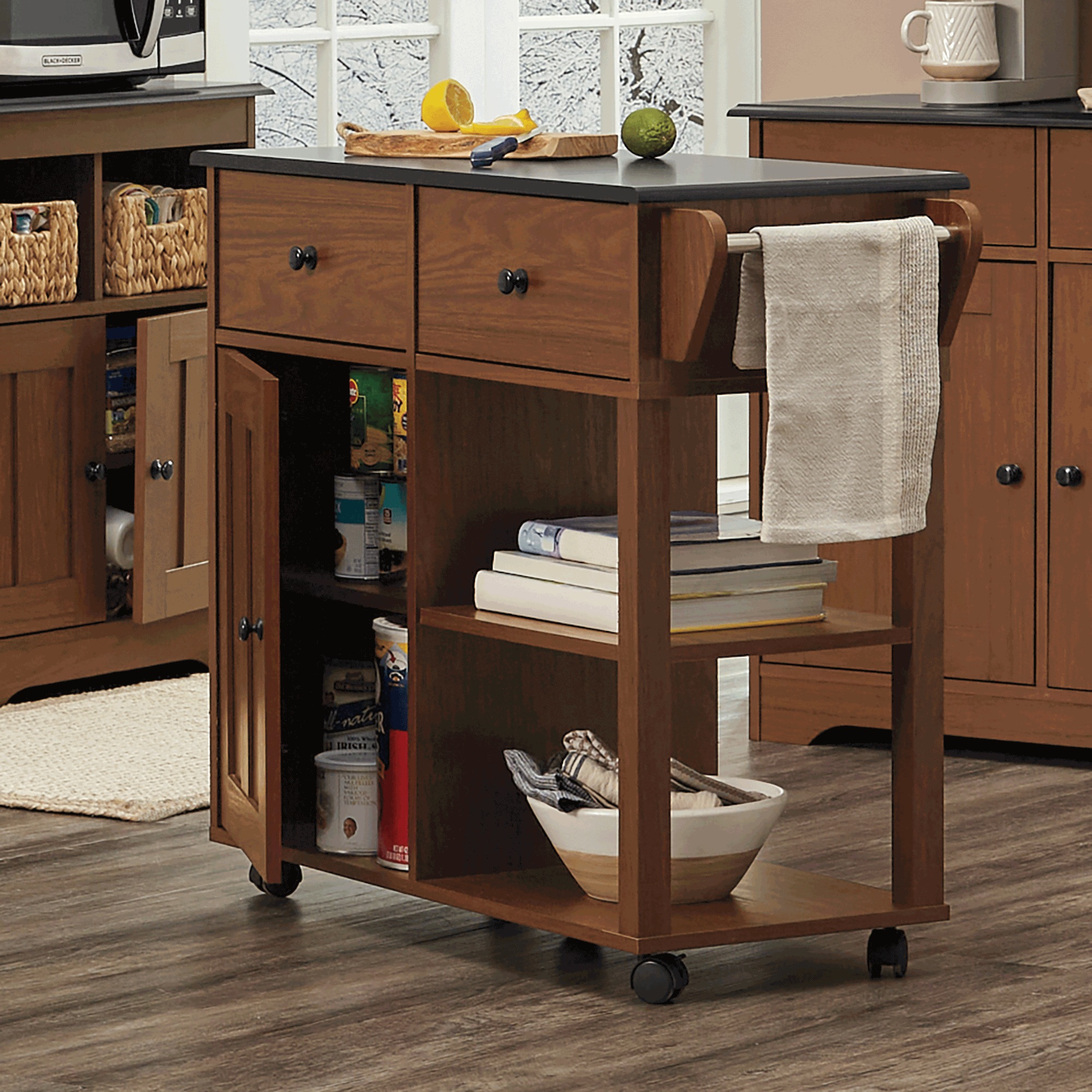 Katie Small Kitchen Cart with Storage