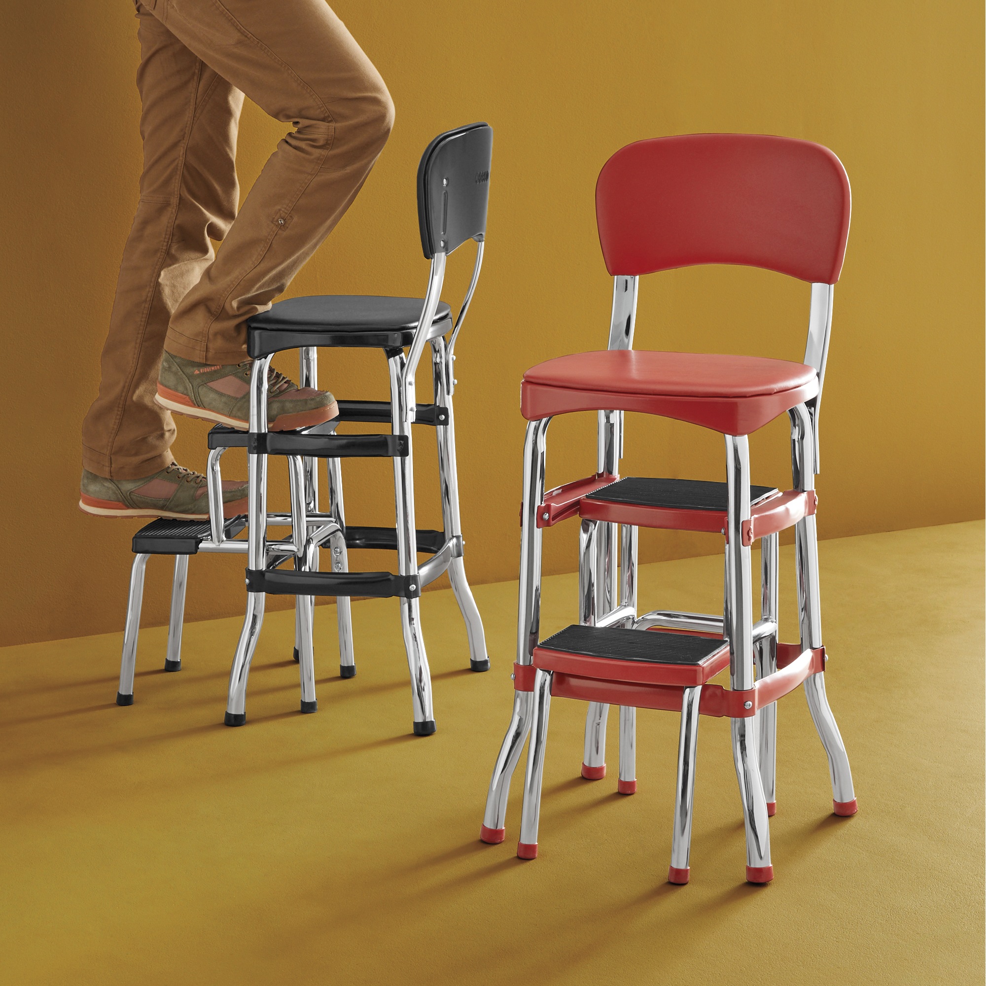 Retro Step-Stool Chair