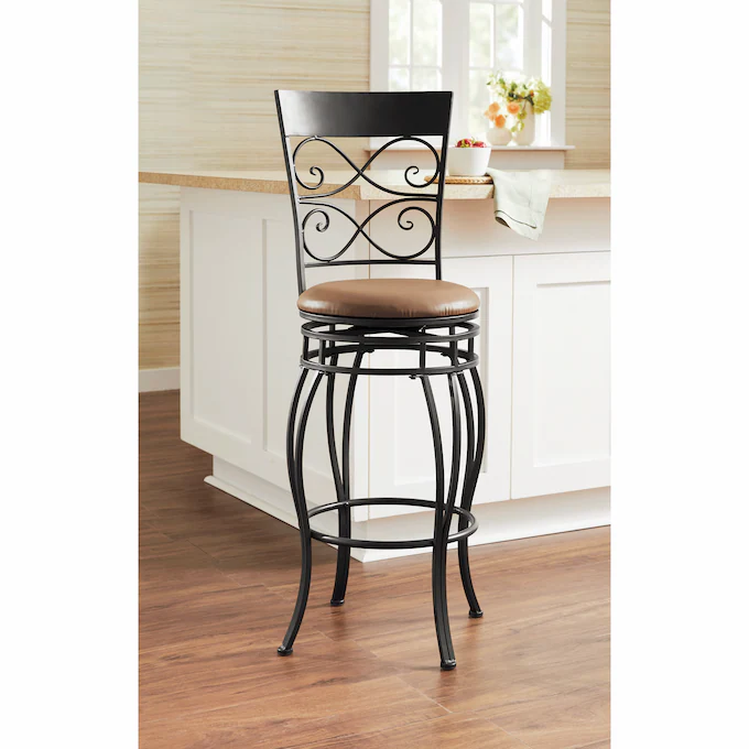 Elvira Scroll Swivel Bar Stool