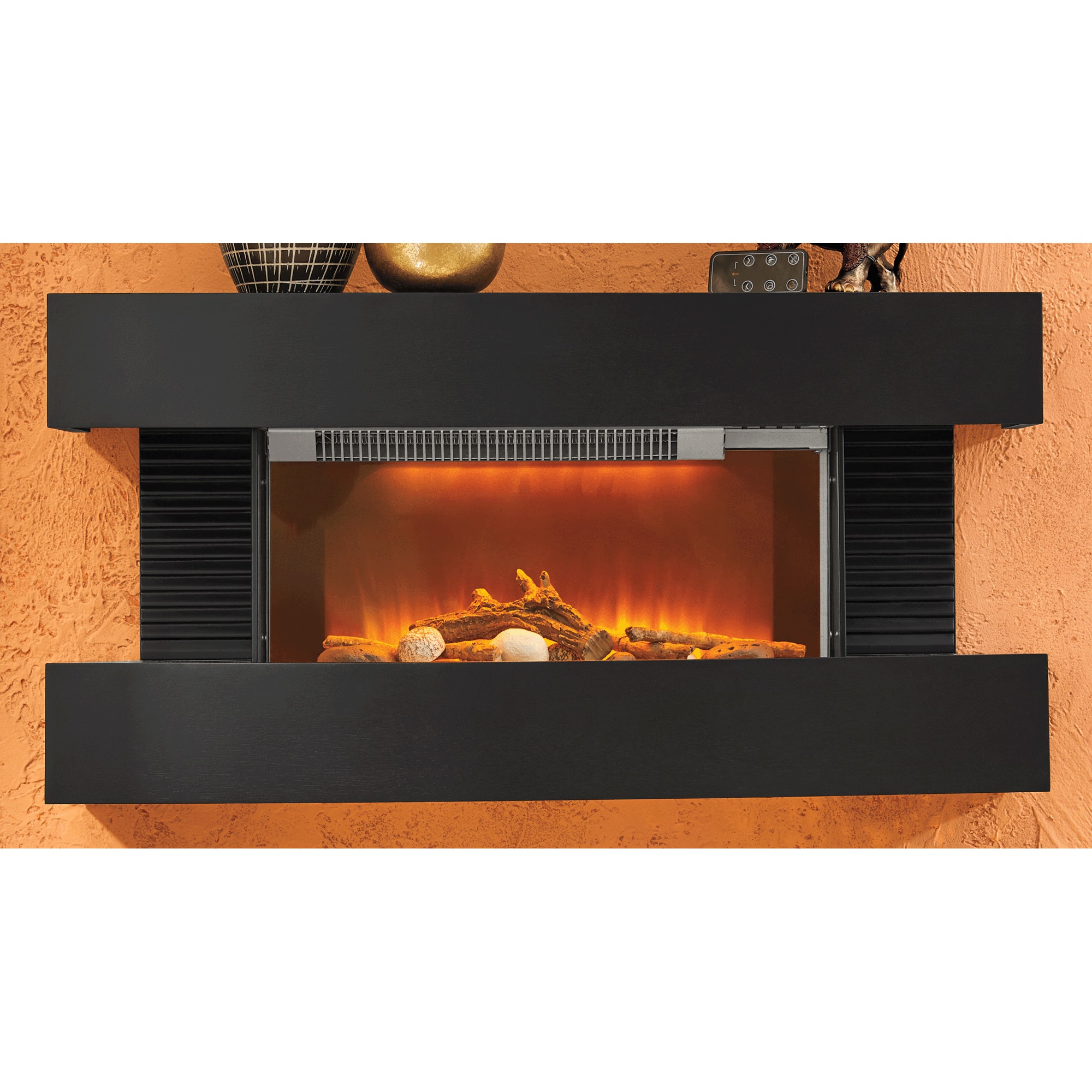 Contemporary Wall-Mount Fireplace