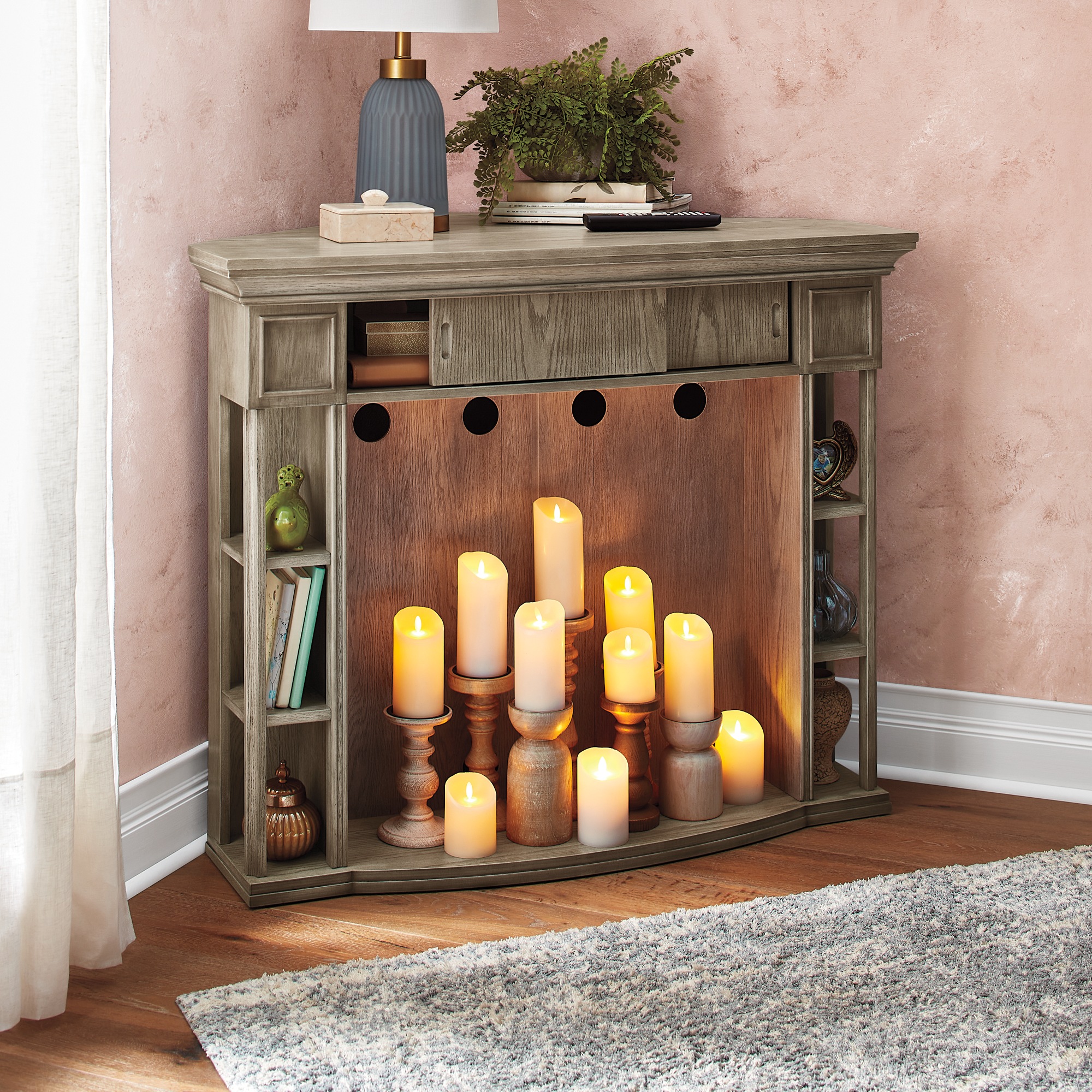 Convertible Corner Mantel 1 Convertible Corner Mantel