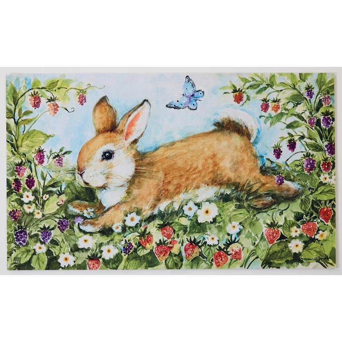 Bunny Bramble Indoor/Outdoor Mat - 18 X 30