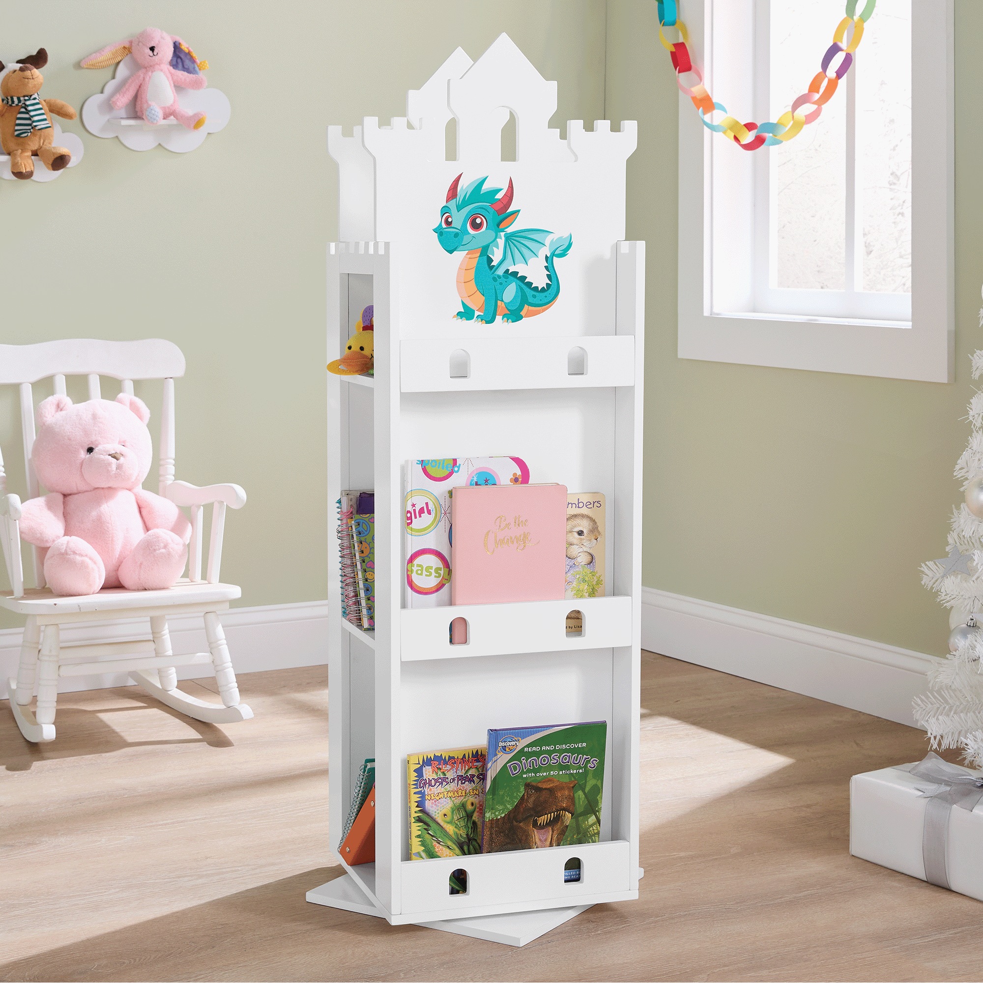 Dragon Castle Swiveling Book Storage 1 Dragon Castle Swiveling Book Storage