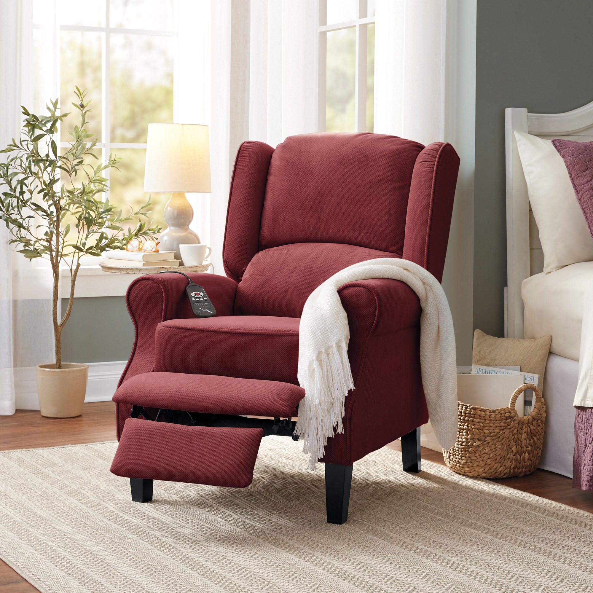 Massage Wingback Recliner with Heat 3 Massage Wingback Recliner with Heat