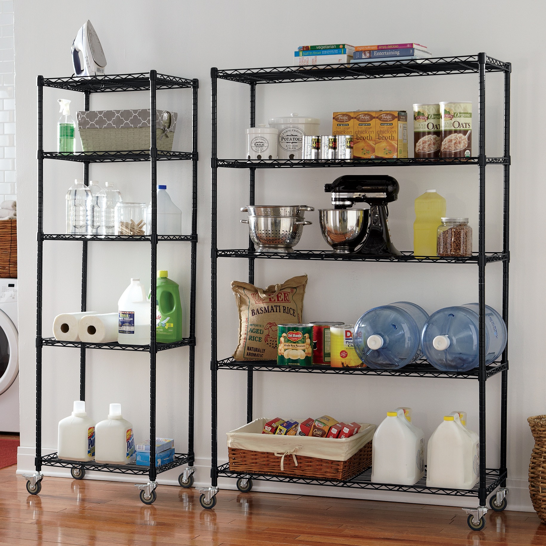 5-Tier Mobile Shelves