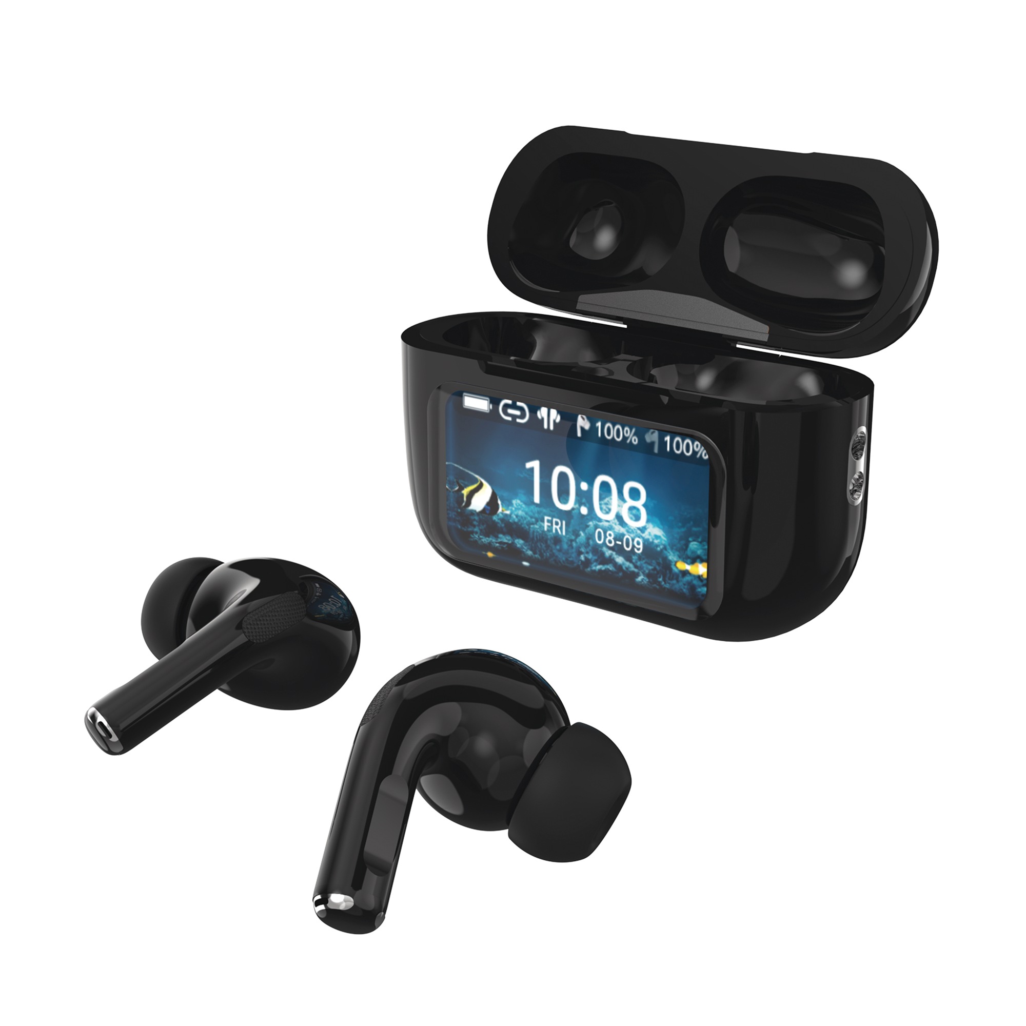 IQ Sound True Wireless Stereo Earbuds with Touchscreen Charging Case