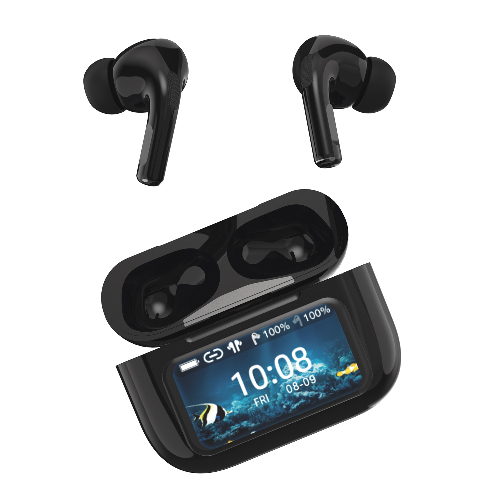 IQ Sound True Wireless Stereo Earbuds with Touchscreen Charging Case