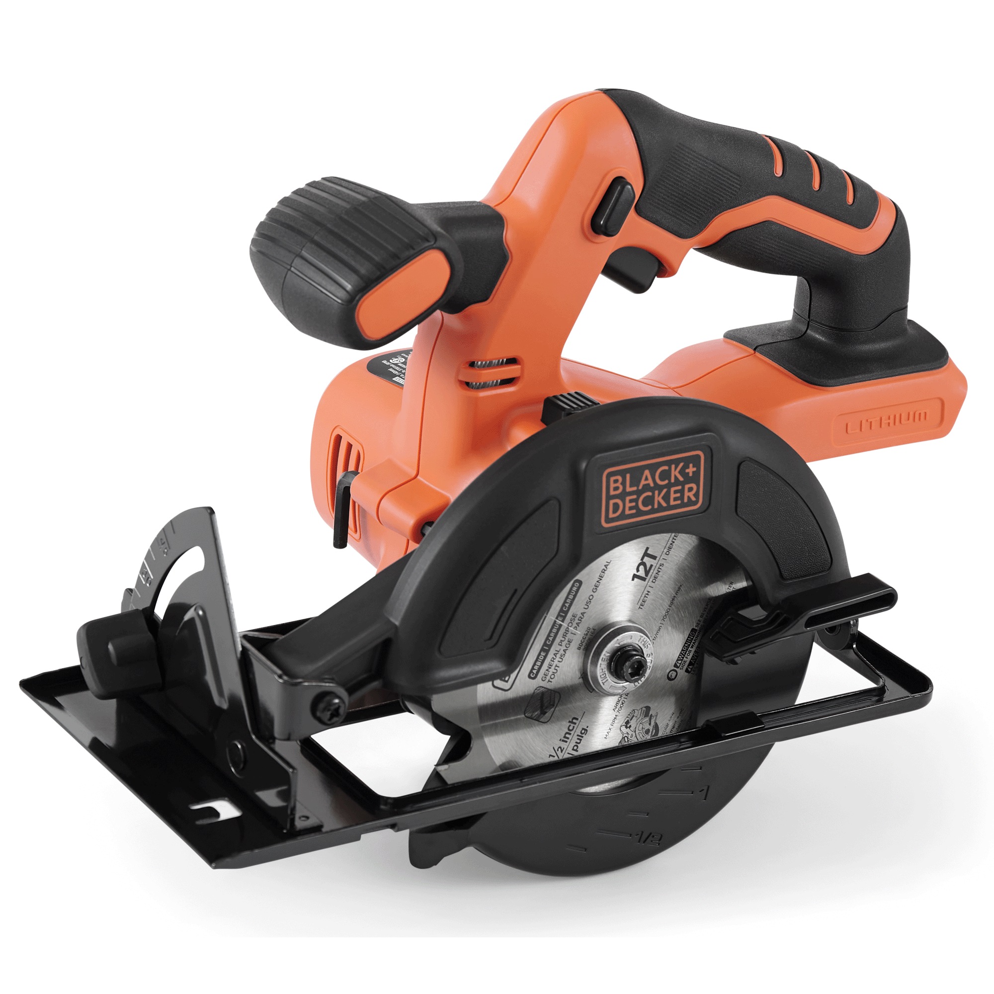 BLACK+DECKER 20V MAX 5.5-Inch Cordless Circular Saw (Tool Only), Battery and Battery Charger