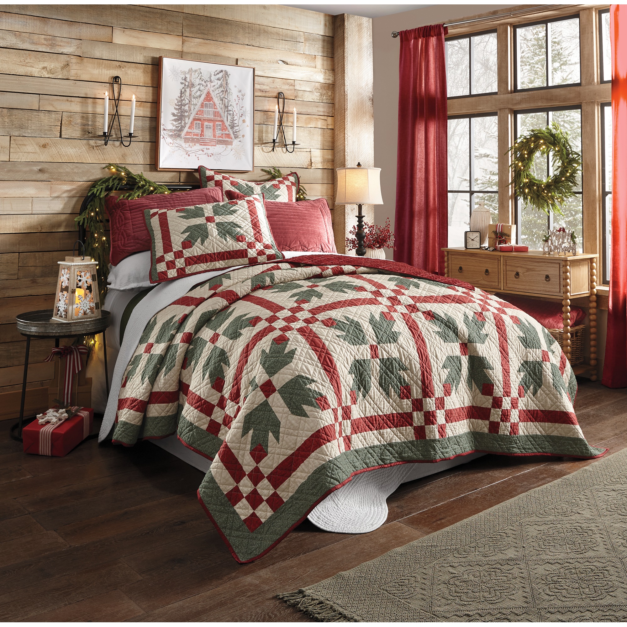 Snowy Cabin Wall Art