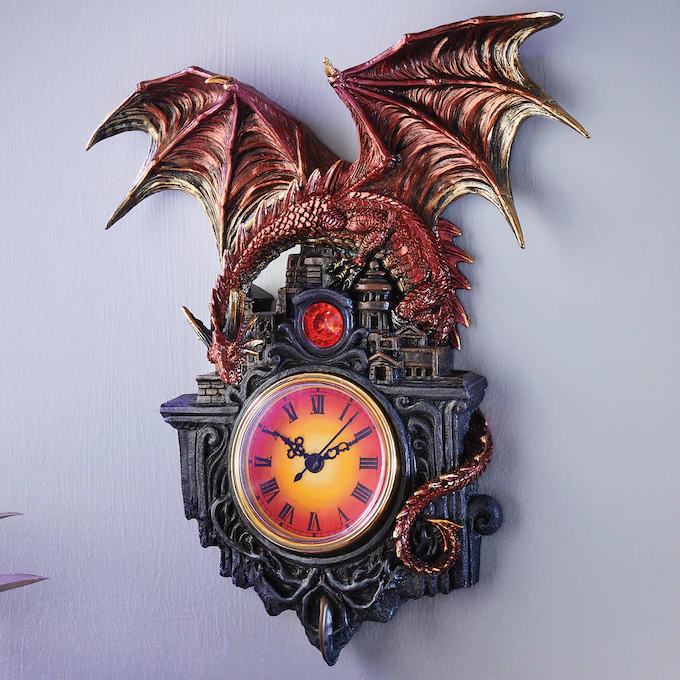 Guardian Dragon Wall Clock