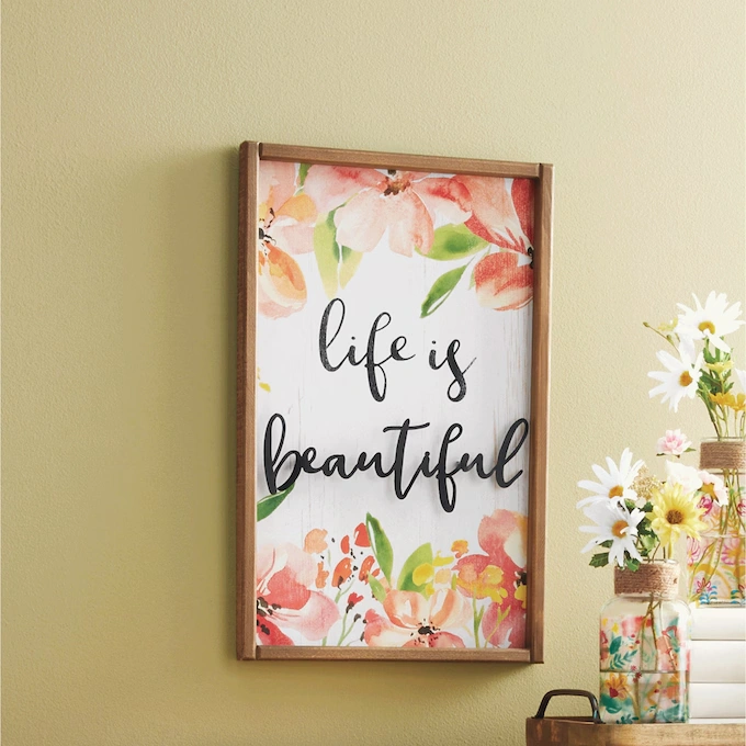 Life is Beautiful Wall Art