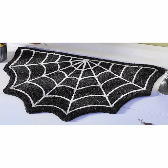 Web-Shaped Coir Indoor/Outdoor Mat - 20 x 30