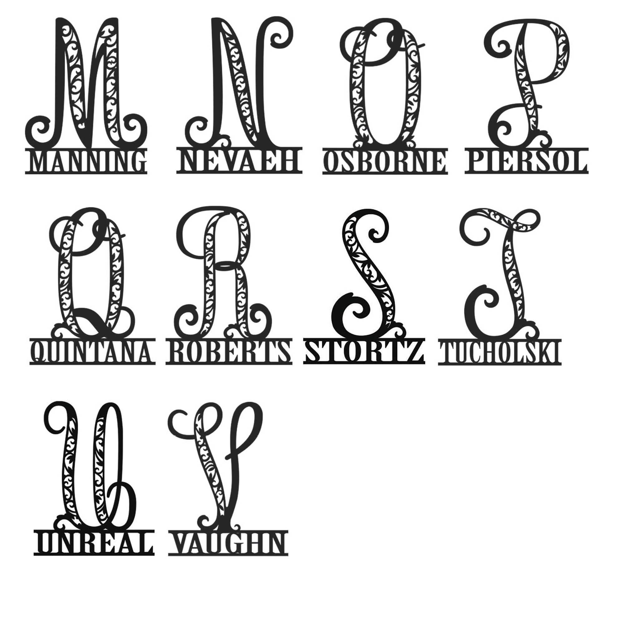 Personalized Initial Name Wall Art