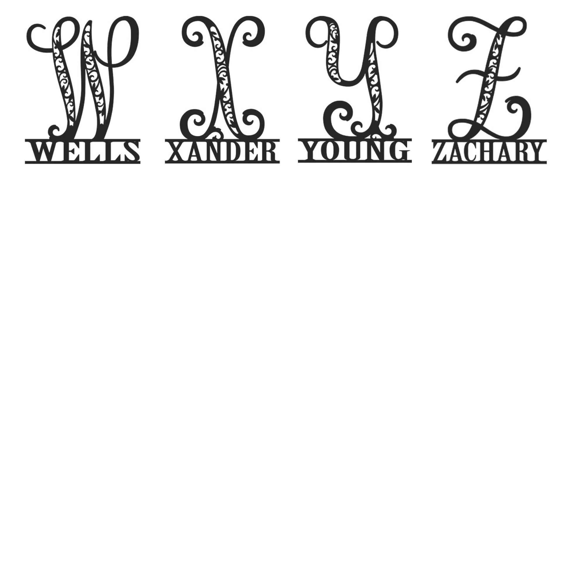 Personalized Initial Name Wall Art