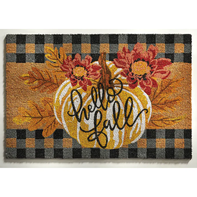 Hello Fall Indoor/Outdoor Coir Mat — 20 X 30