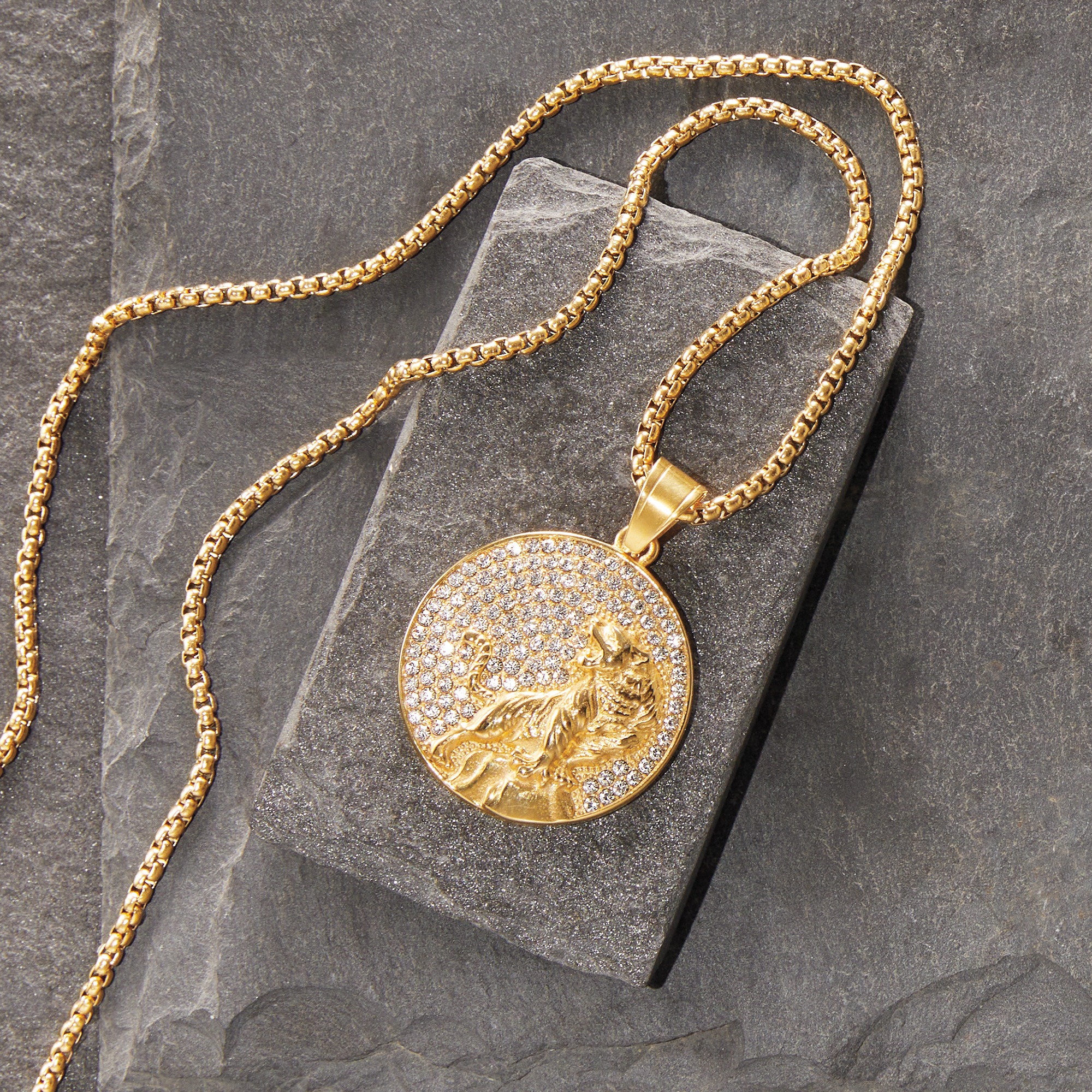 Majesty Crystal Lion Pendant