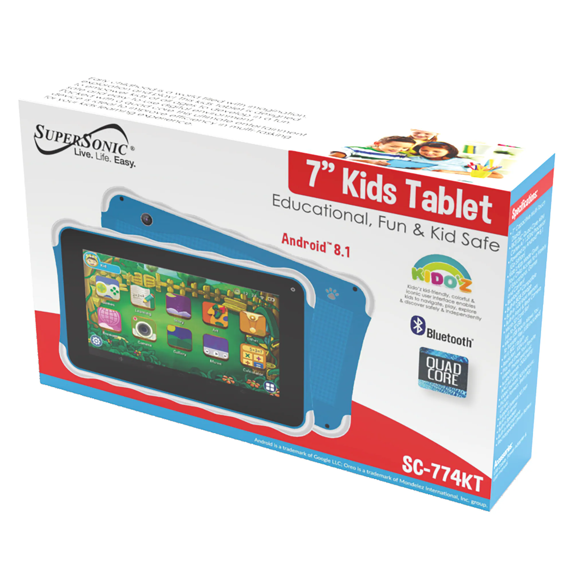 Supersonic 7" Kids’ Tablet