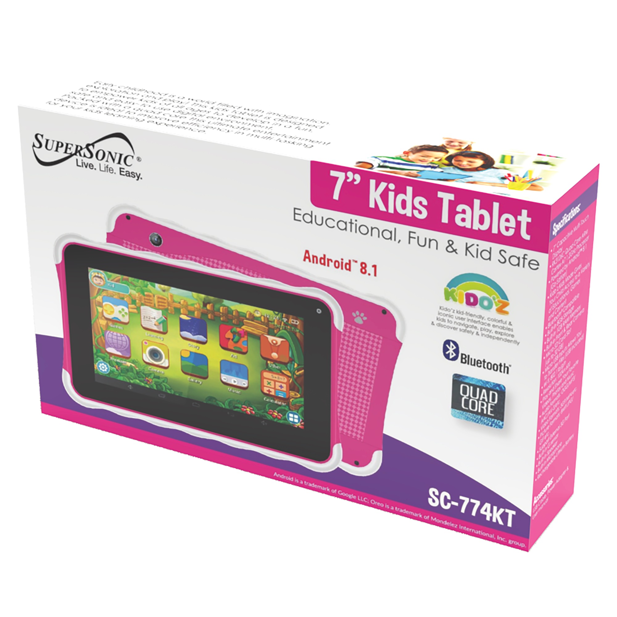Supersonic 7" Kids’ Tablet
