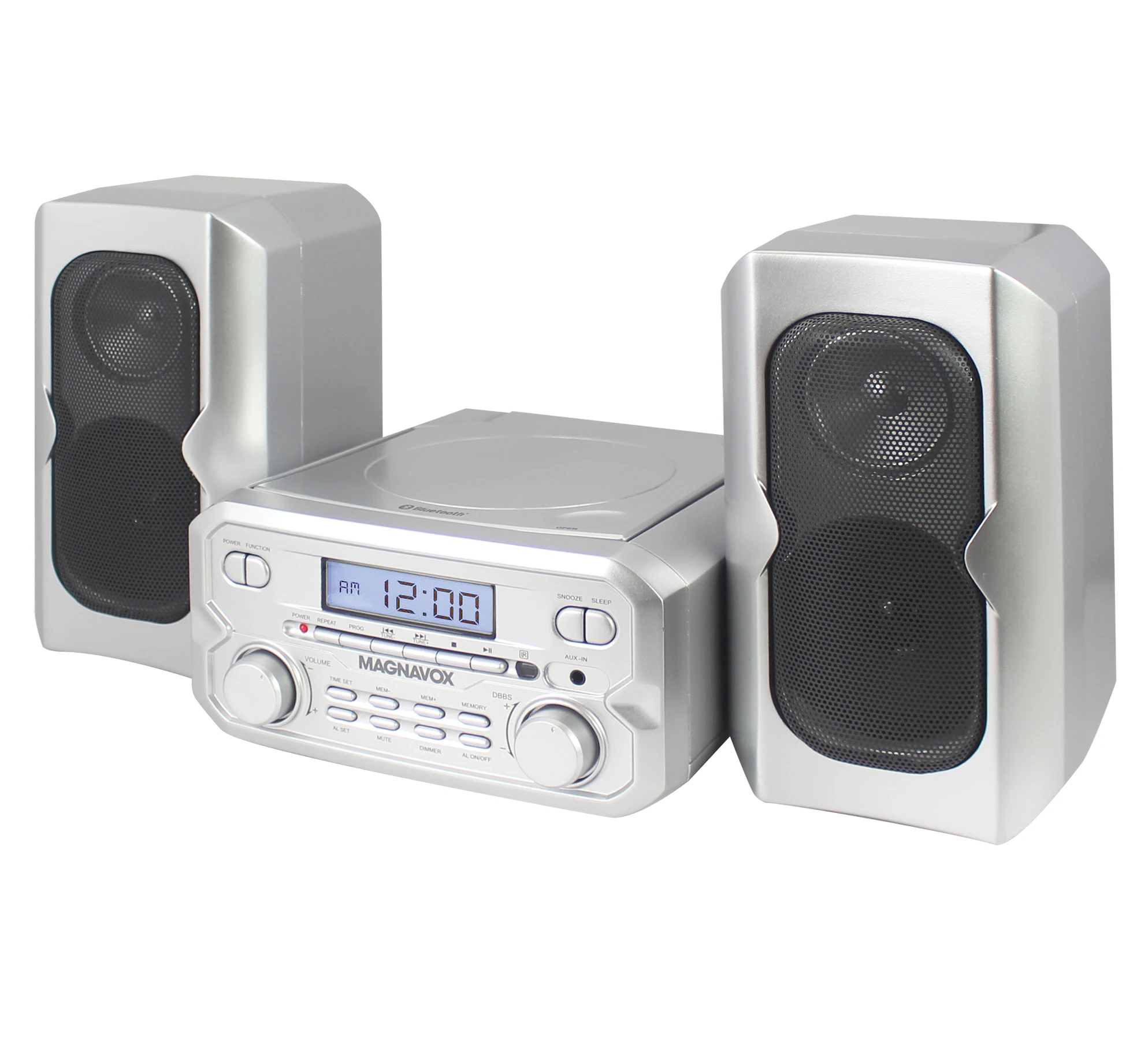Magnavox 3-Piece Shelf System with CD, Bluetooth & FM Radio