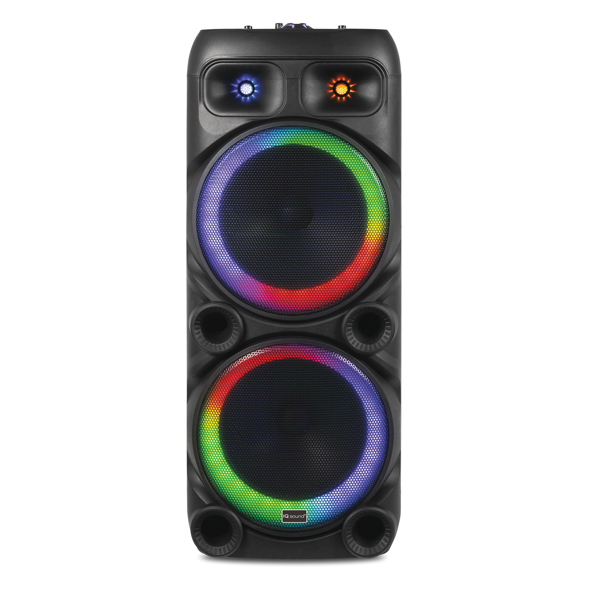 IQ Sound Double-Woofer Portable DJ Speaker with Bluetooth 1 IQ Sound Double-Woofer Portable DJ Speaker with Bluetooth