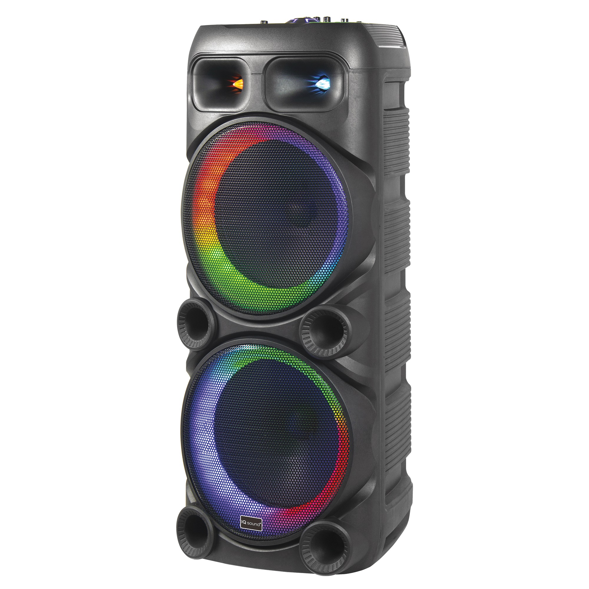 IQ Sound Double-Woofer Portable DJ Speaker with Bluetooth 2 IQ Sound Double-Woofer Portable DJ Speaker with Bluetooth