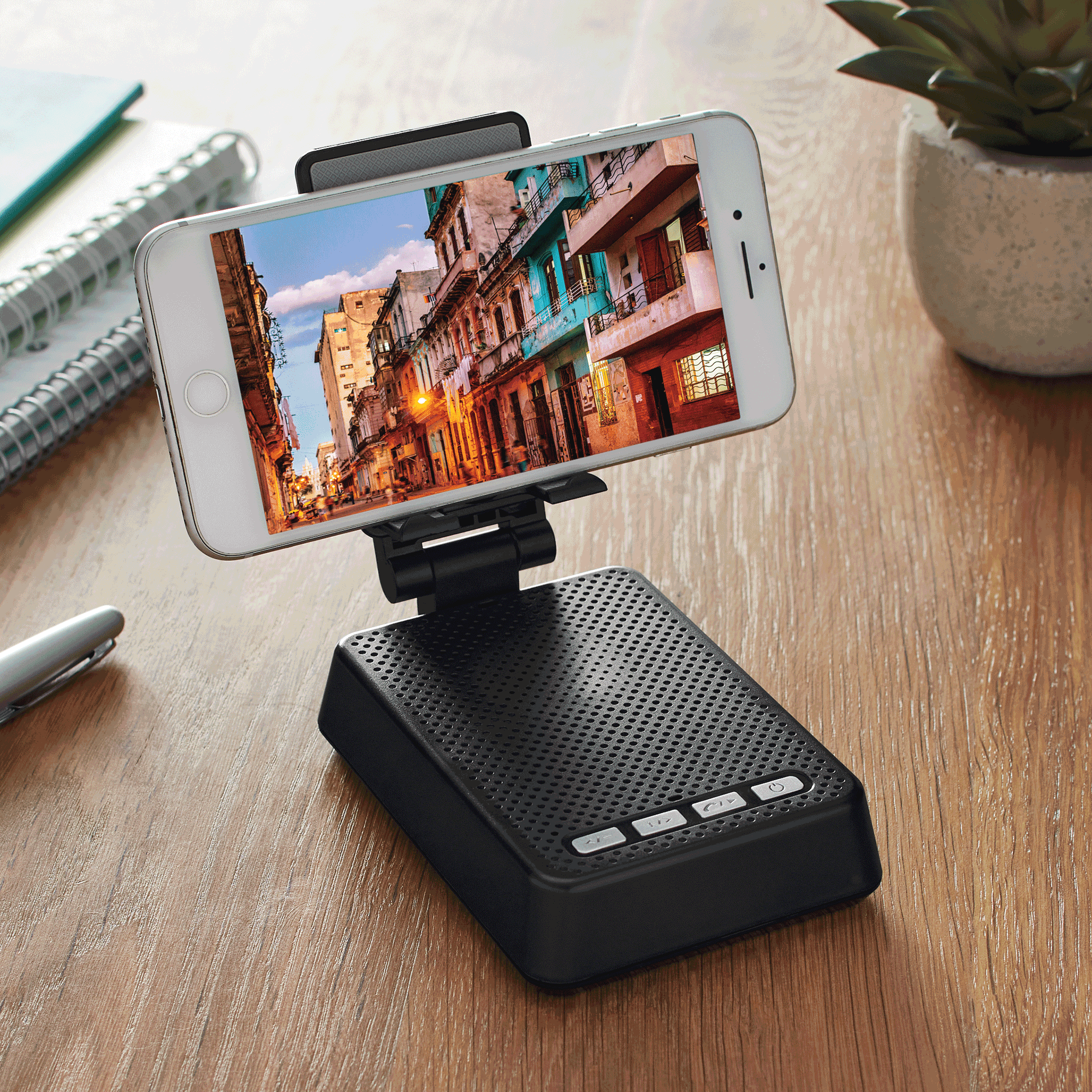 iLive Wireless Bluetooth Speaker and Phone Holder