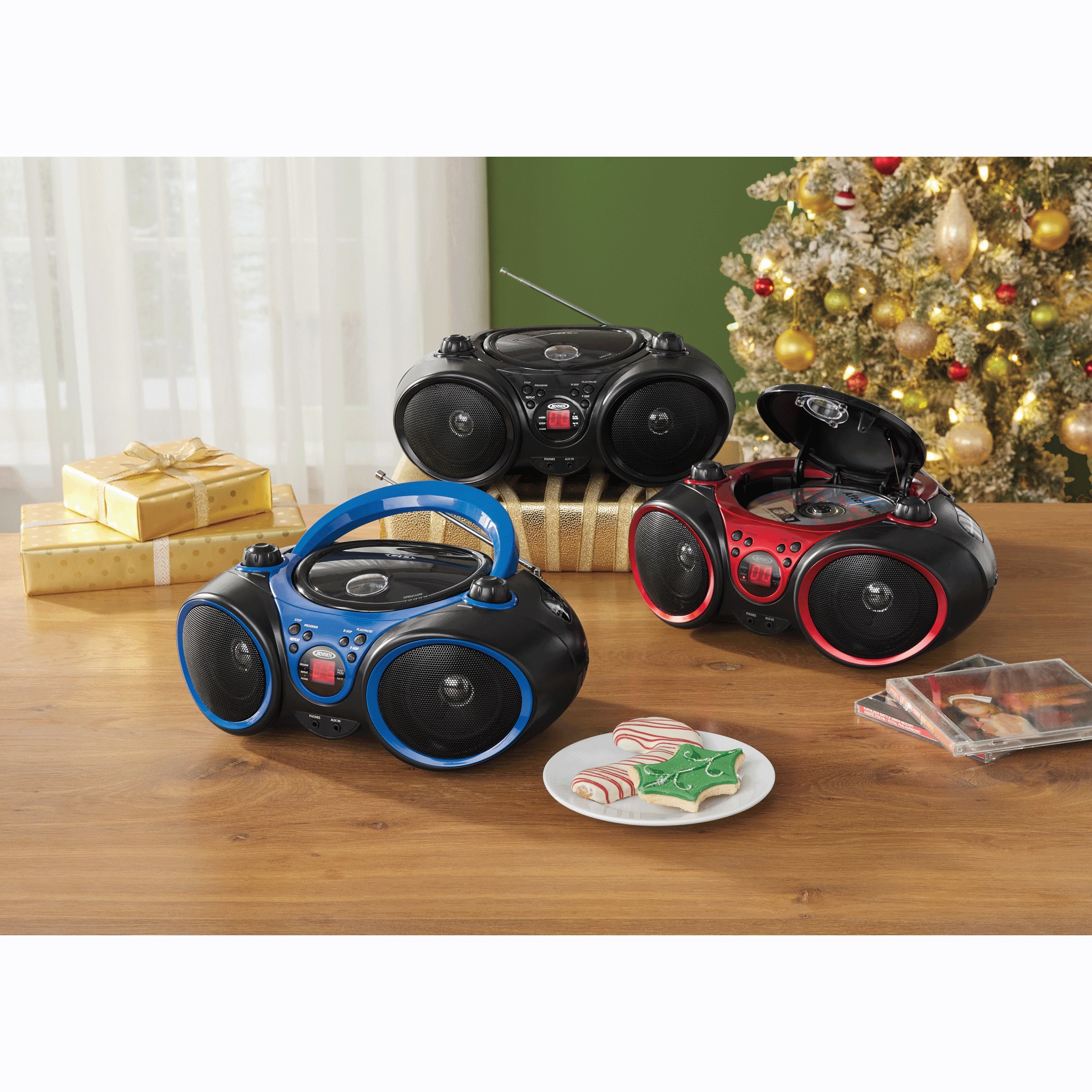 JENSEN Portable Stereo with CD Player & AM/FM Radio