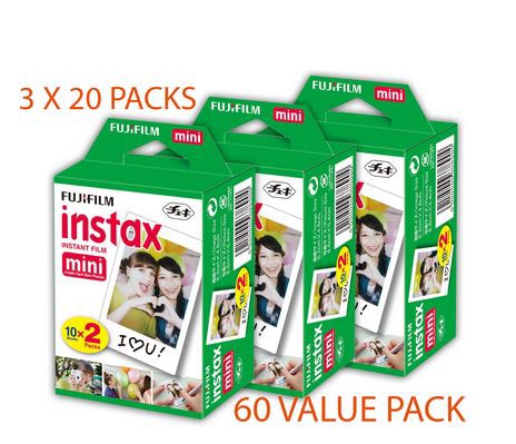 Fujifilm Instax Mini 12 Instant Camera and 60-Pack of Instant Film