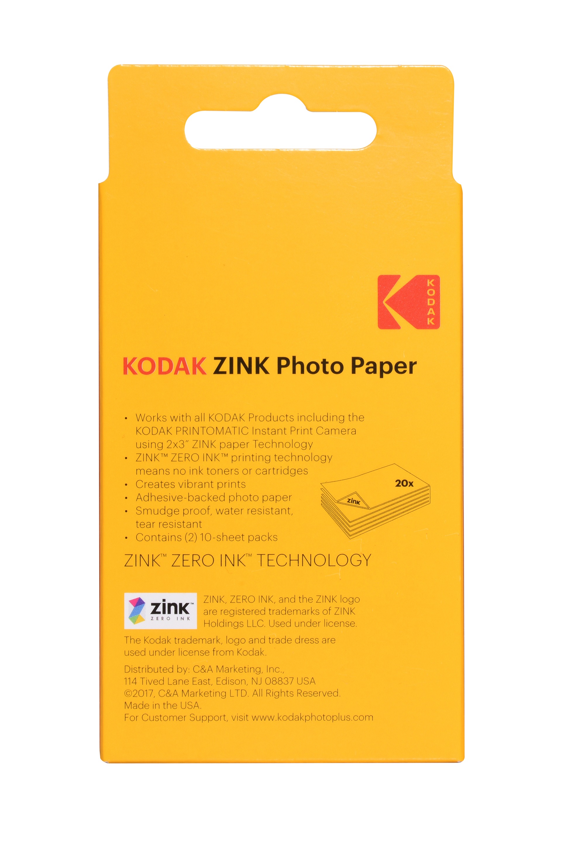 Kodak 20-Pack Zink Photo Paper 2 Kodak 20-Pack Zink Photo Paper