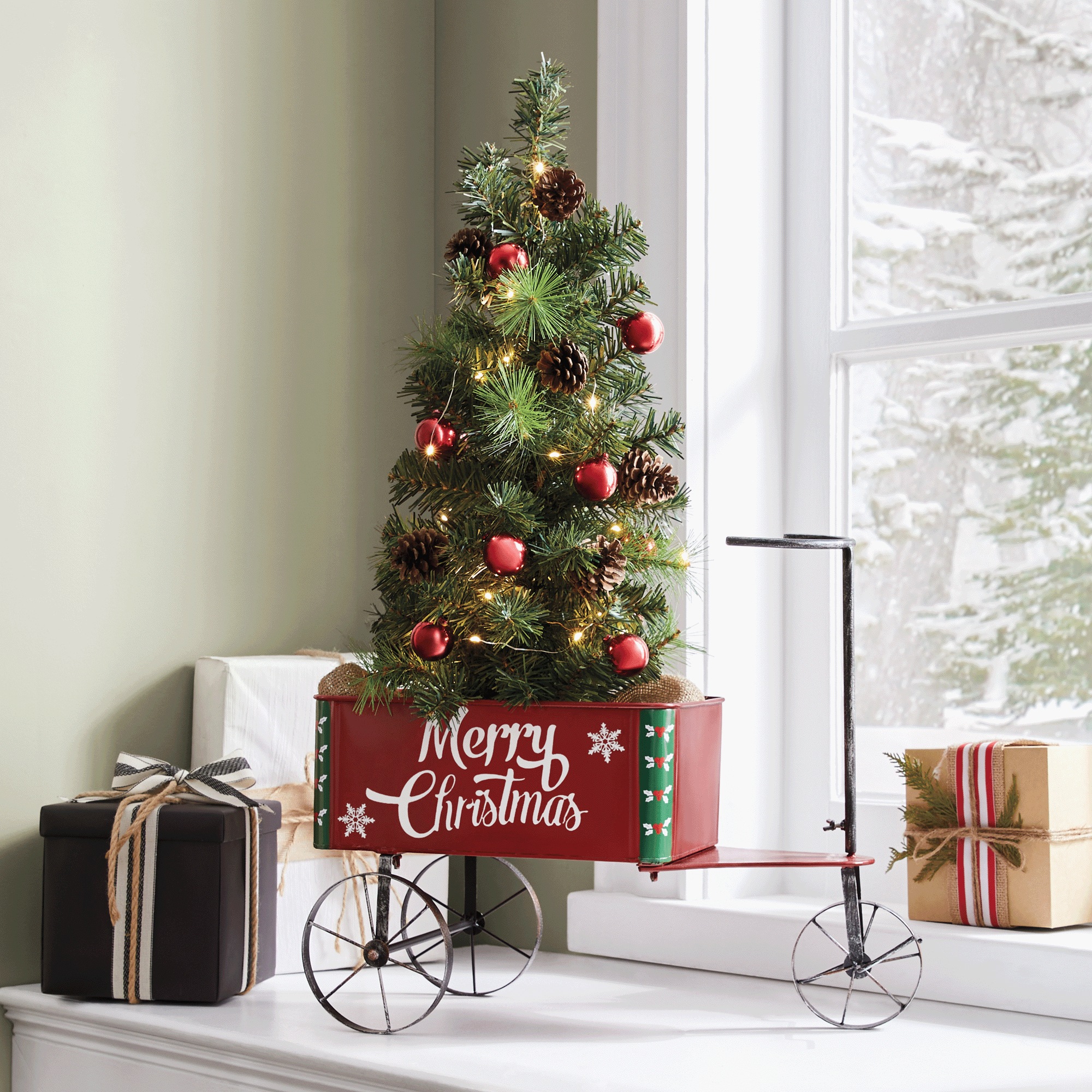 Merry Christmas Tricycle with Tree
